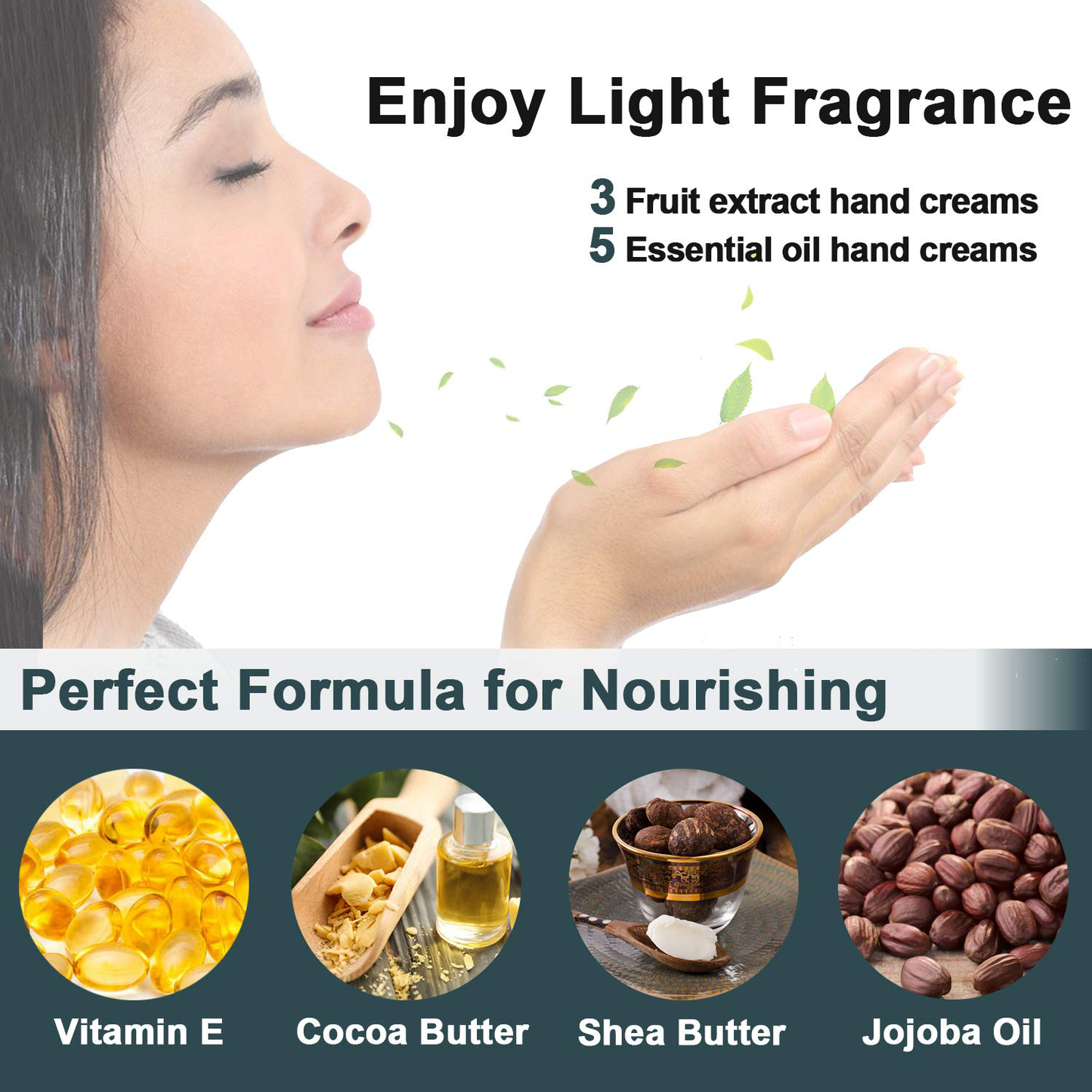 Hand Cream Gift Set 10 Packs w/Foot Cream & Lip Balm Moisturizing Hand Lotion w/Shea Butter for Dry Cracked Hands Skin,Unique Christmas Stocking Stuffers Gift for Women Wife Mom Her Grandma Arts & Entertainment > Party & Celebration > Gift Giving FULLLIGHT TECH