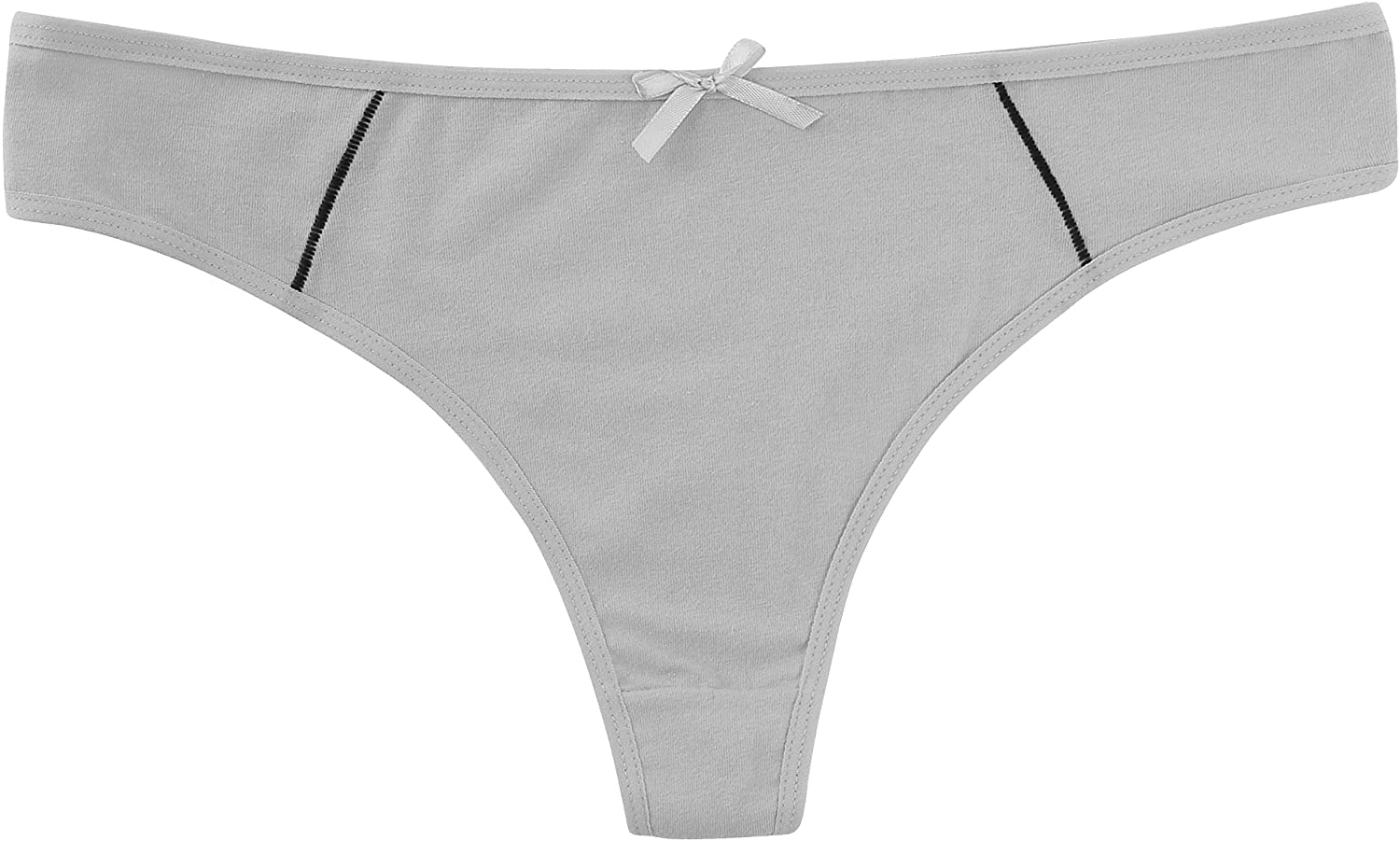 ELACUCOS 6 Pack Women's Thongs Cotton Breathable Panties Bikini Underwear Apparel & Accessories > Clothing > Underwear & Socks > Underwear ELACUCOS