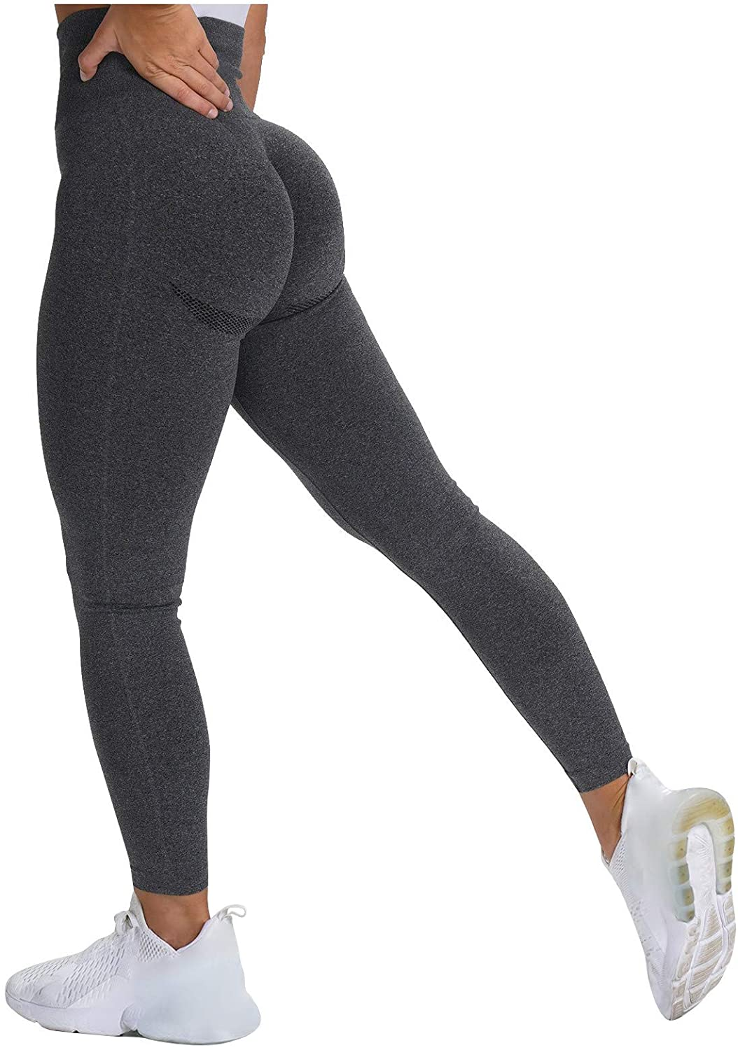 Burband Solid High Waisted Leggings for Women Regular Fit Soft Tummy Control Slimming Yoga Pants Workout Running Joggers Apparel & Accessories > Clothing > Underwear & Socks > Shapewear Burband