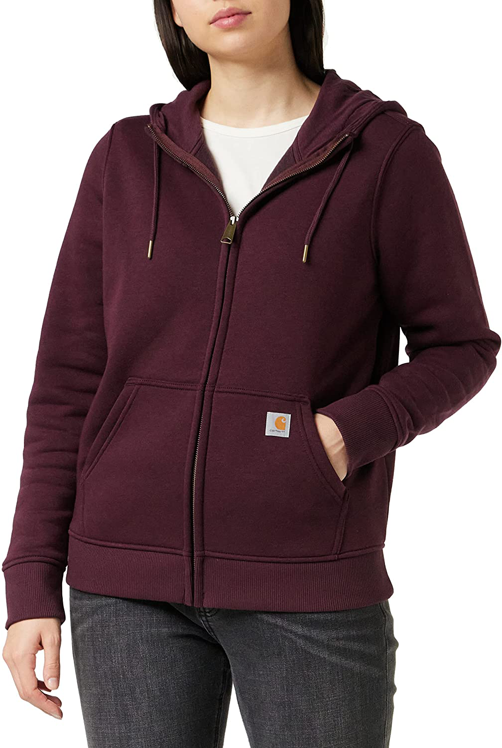 Carhartt Women'S Clarksburg Full Zip Hoodie (Regular and plus Sizes) Apparel & Accessories > Clothing > Activewear Kylie Max