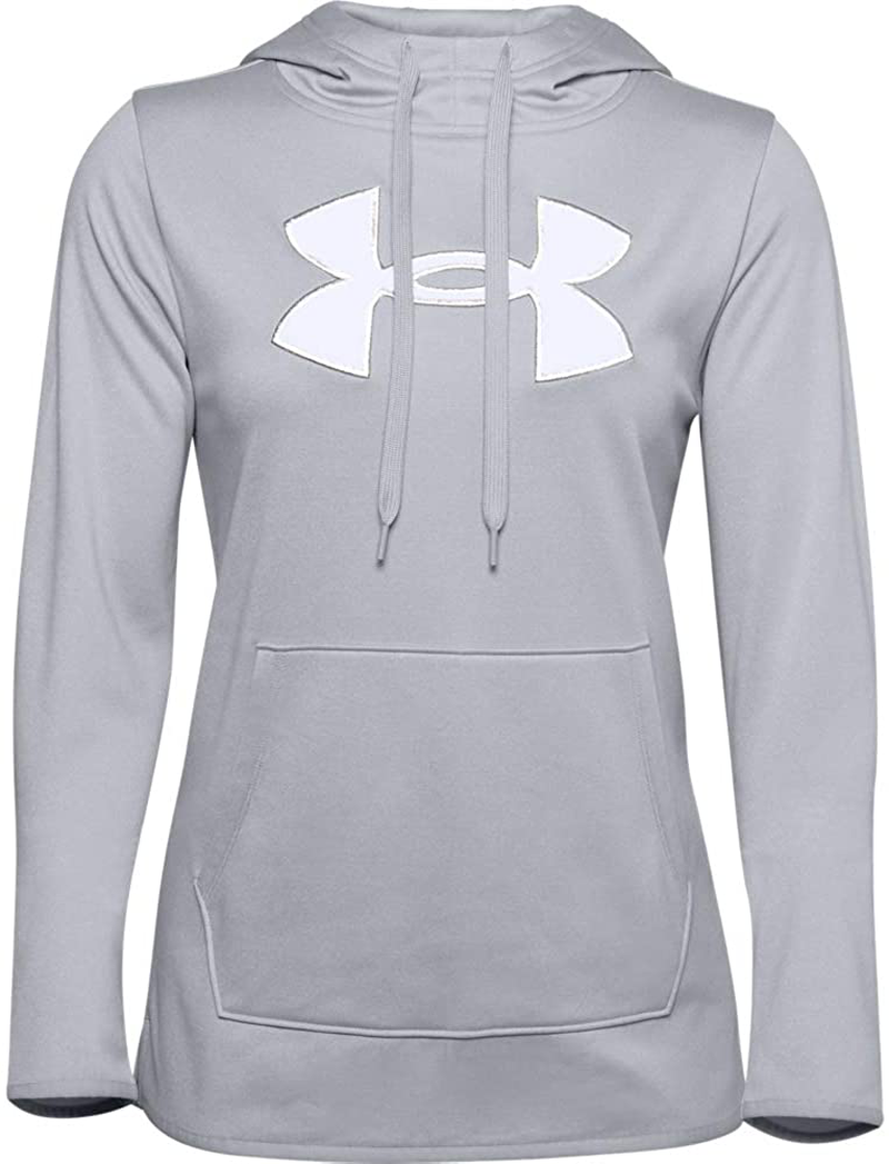 Under Armour Women'S Fleece Big Logo Chenille/Shine Hoodie Apparel & Accessories > Clothing > Activewear Kylie Max