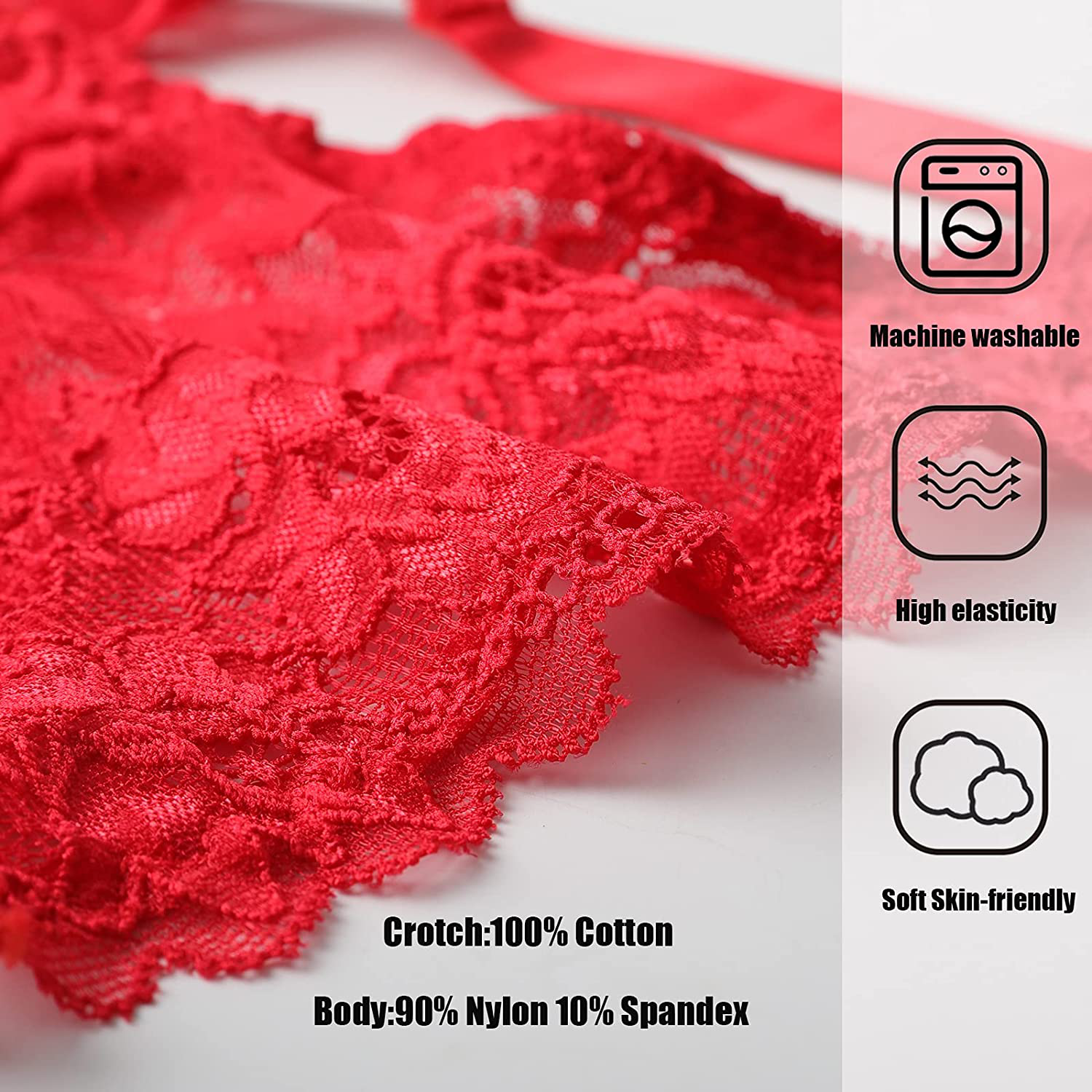 Sexy Panties, LEVAO Thongs for Women Letter Rhinestones G-String Low-rise Tanga Stretch Underwear Pack of 6 Apparel & Accessories > Clothing > Underwear & Socks > Underwear LEVAO