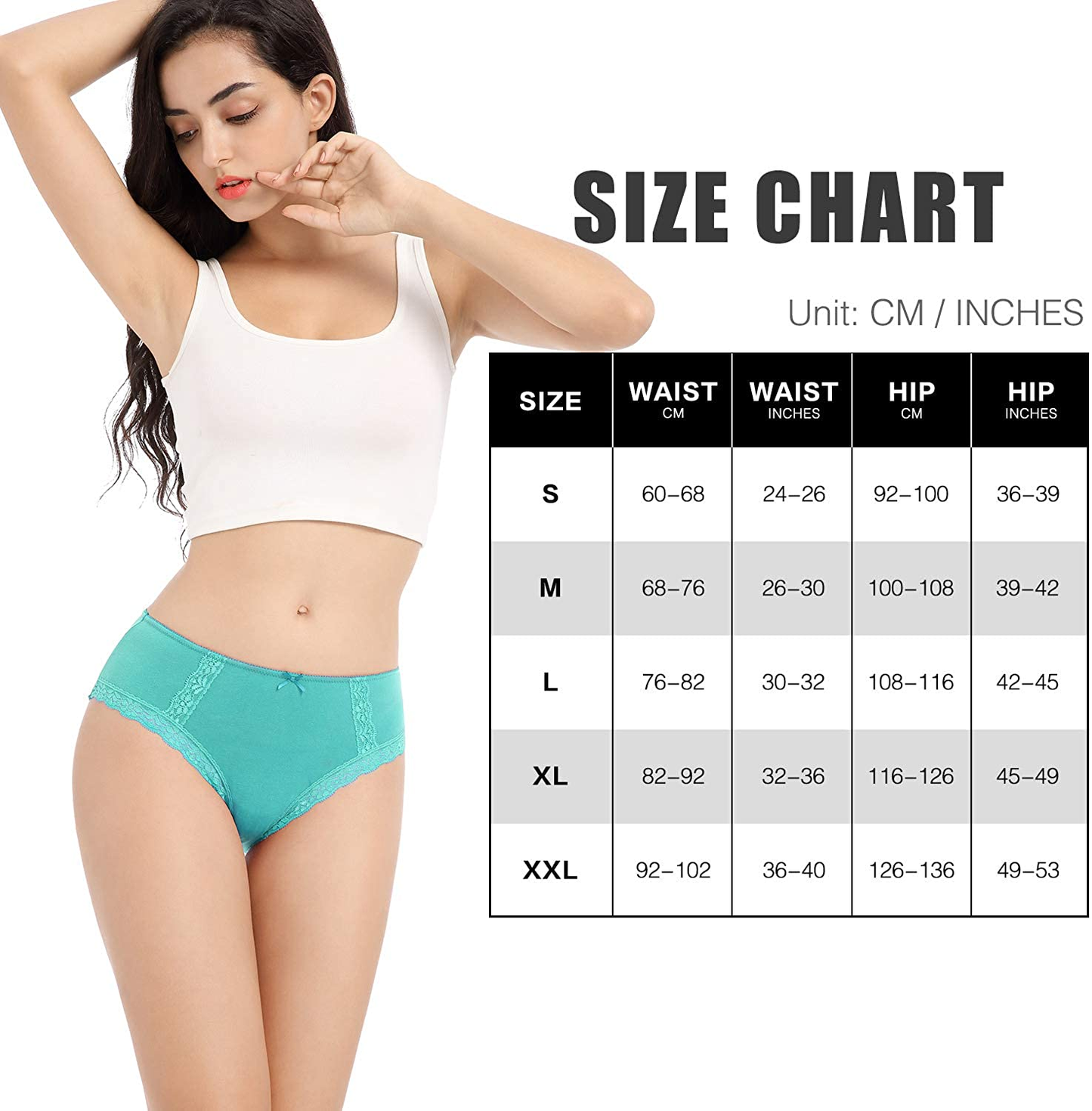 LYYTHAVON Women’S Underwear Breathable Cotton Brief Ladies Panties Apparel & Accessories > Clothing > Underwear & Socks > Underwear LYYTHAVON