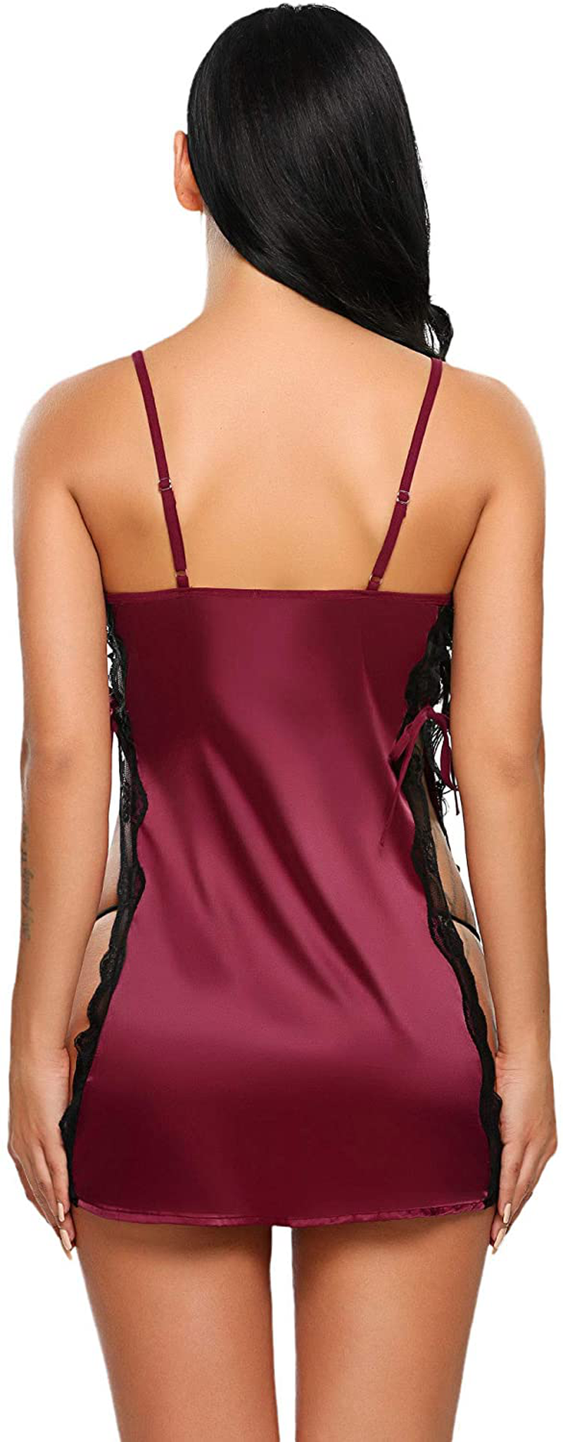 Avidlove Women Babydoll for Women Satin Nightwear Lace Chemise Sexy Nightgown Apparel & Accessories > Clothing > Underwear & Socks > Lingerie Kylie Max