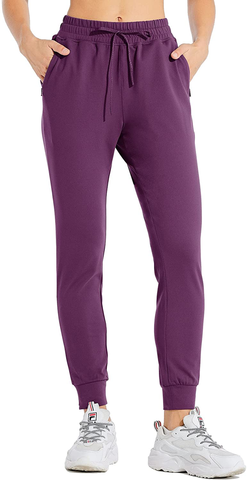 Willit Women'S Fleece Lined Joggers Warm Pants Running Thermal Sweatpants Winter Athletic Water Resistant with Pockets Apparel & Accessories > Clothing > Activewear Kylie Max