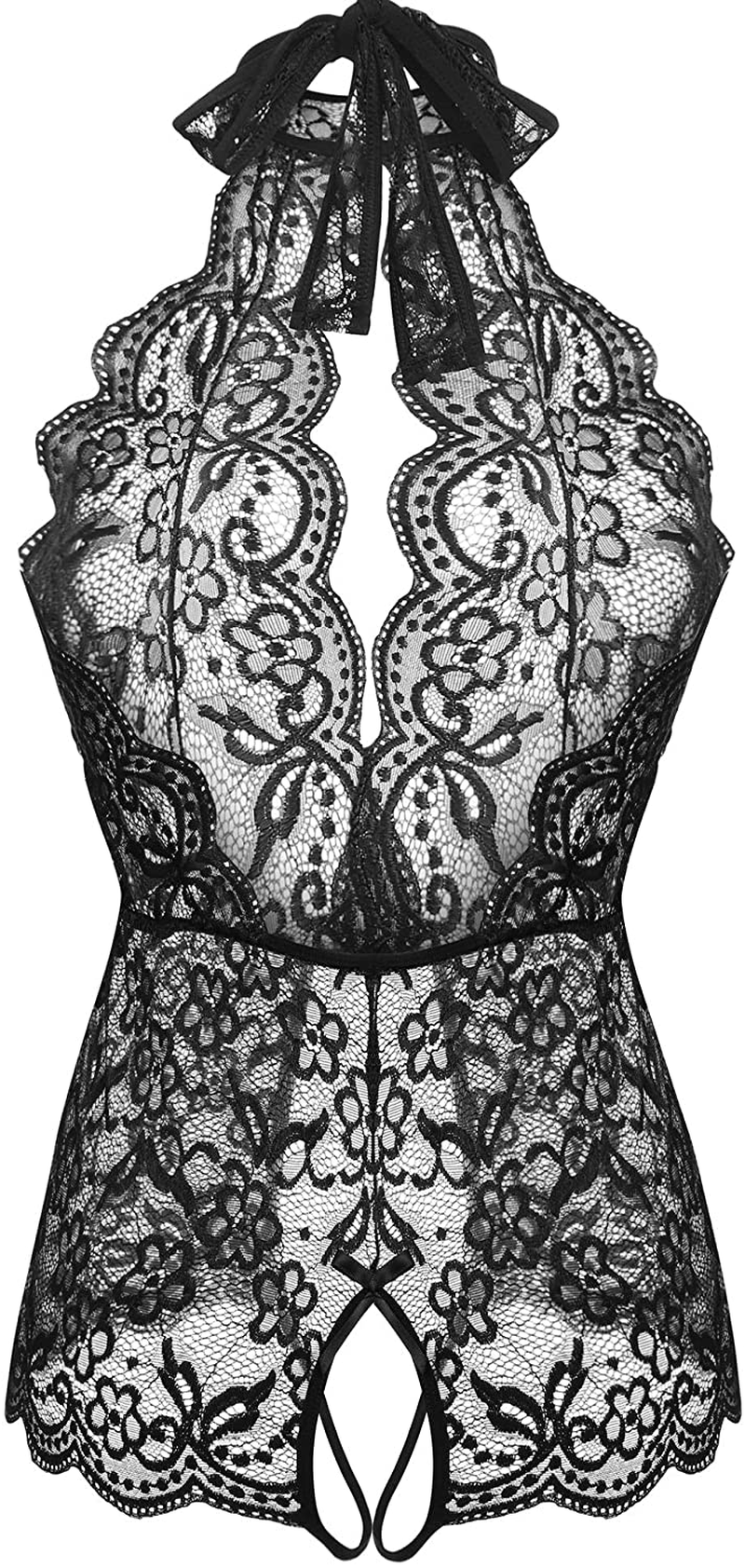LOLLO VITA Women Lingerie Lace Bodysuit One Piece Babydoll Teddy Chemise Sleepwear Apparel & Accessories > Clothing > Underwear & Socks > Lingerie LOLLO VITA
