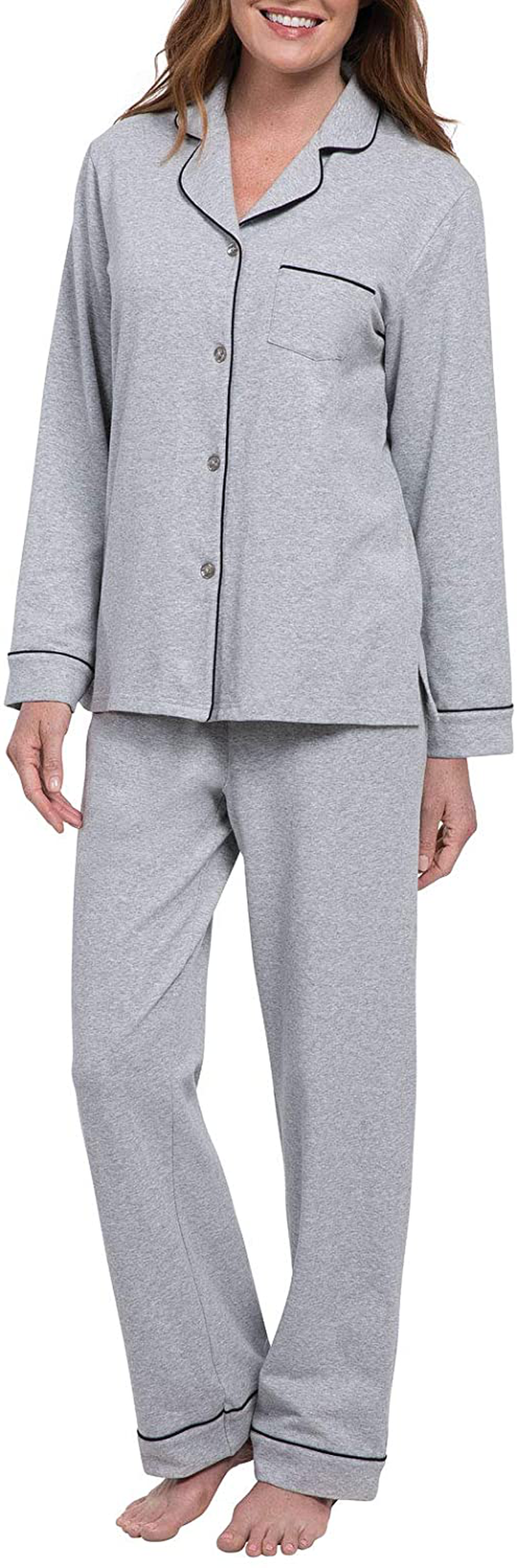 Pajamagram Pajama Set for Women - Cotton Jersey Pajamas Women Apparel & Accessories > Clothing > Sleepwear & Loungewear > Pajamas Kylie Max