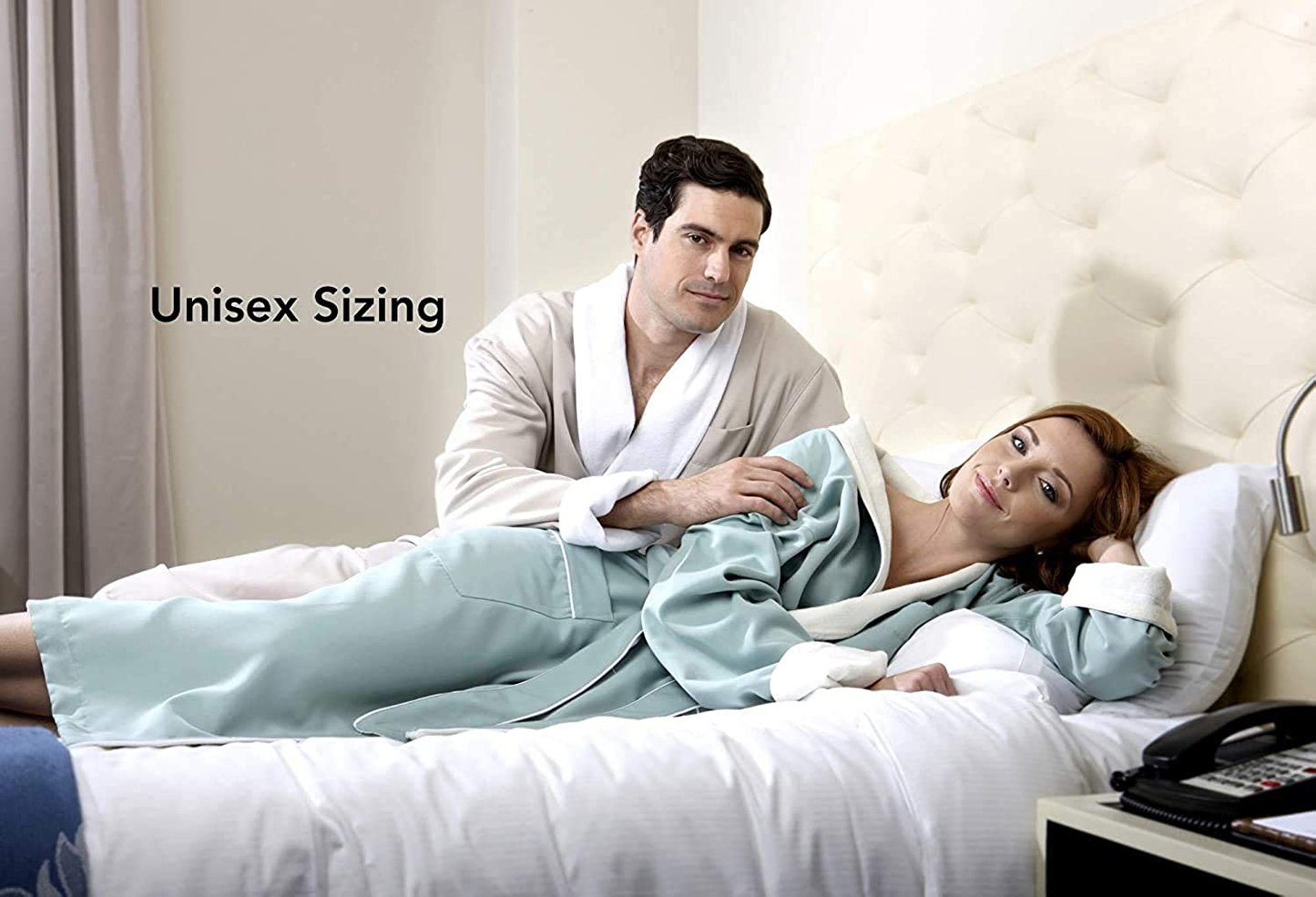 Terry Lined Microfiber Hotel Robe - Luxury Spa Bathrobe by Monarch/Cypress Apparel & Accessories > Clothing > Sleepwear & Loungewear > Robes Kylie Max