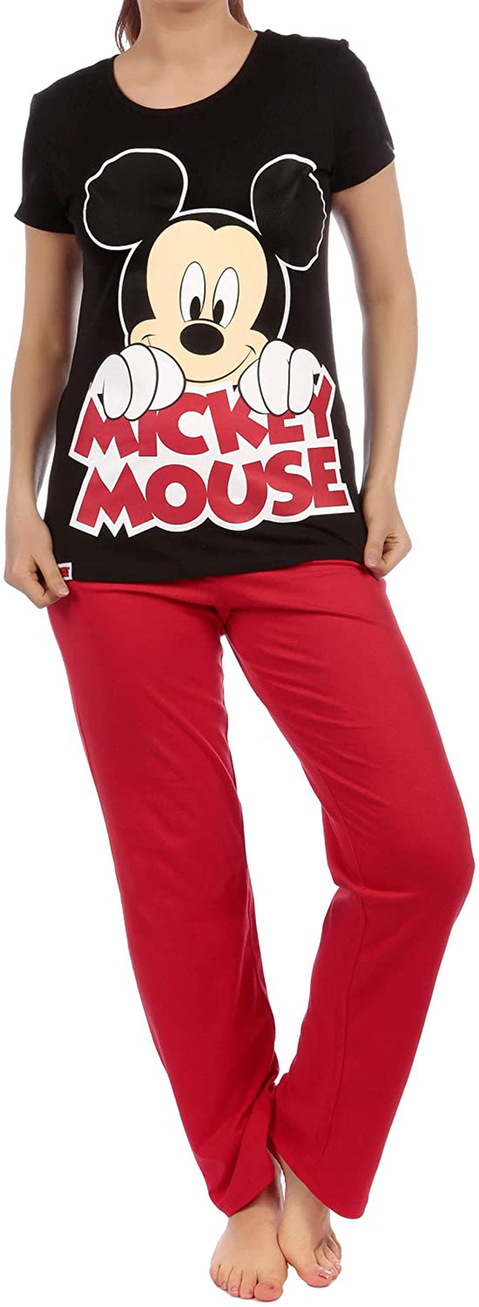 Disney Womens Pajamas Mickey Mouse Apparel & Accessories > Clothing > Sleepwear & Loungewear > Pajamas Disney Small