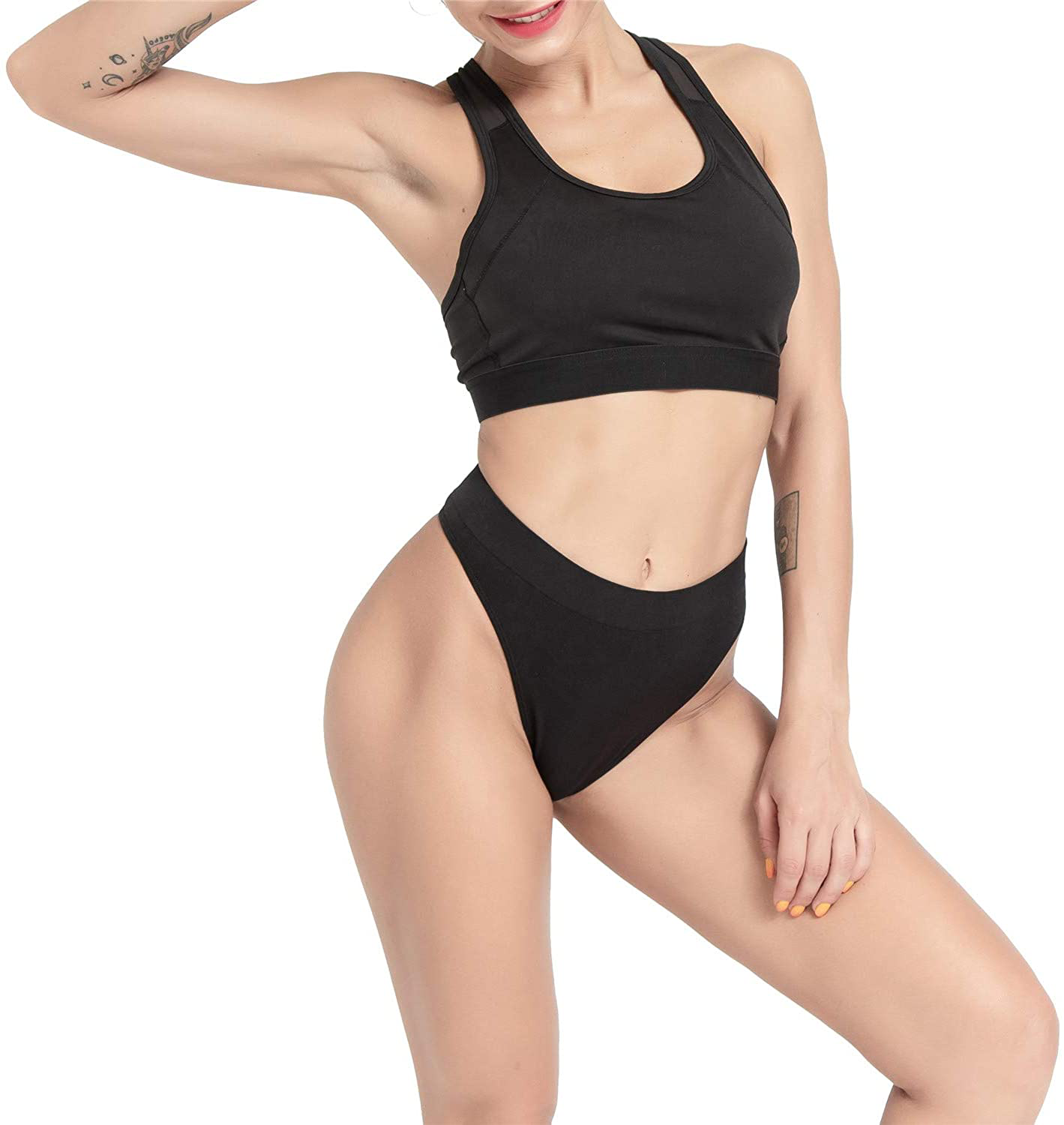 GRANKEE Women's Breathable Seamless Thong Panties No Show Underwear Pack Apparel & Accessories > Clothing > Underwear & Socks > Underwear GRANKEE