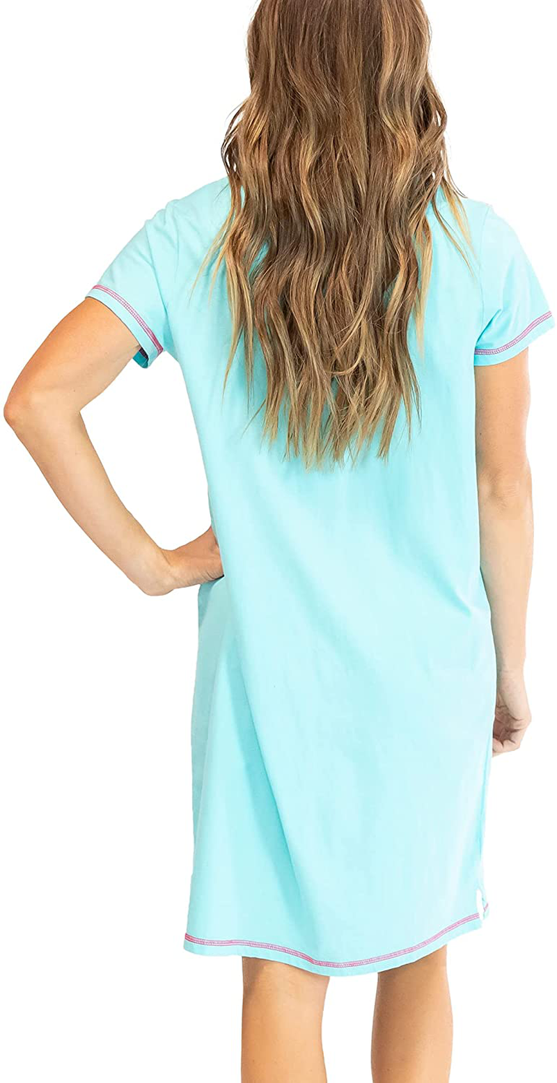 Lazy One V-Neck Nightshirts for Women, Animal Designs Apparel & Accessories > Clothing > Sleepwear & Loungewear > Nightgowns Kylie Max