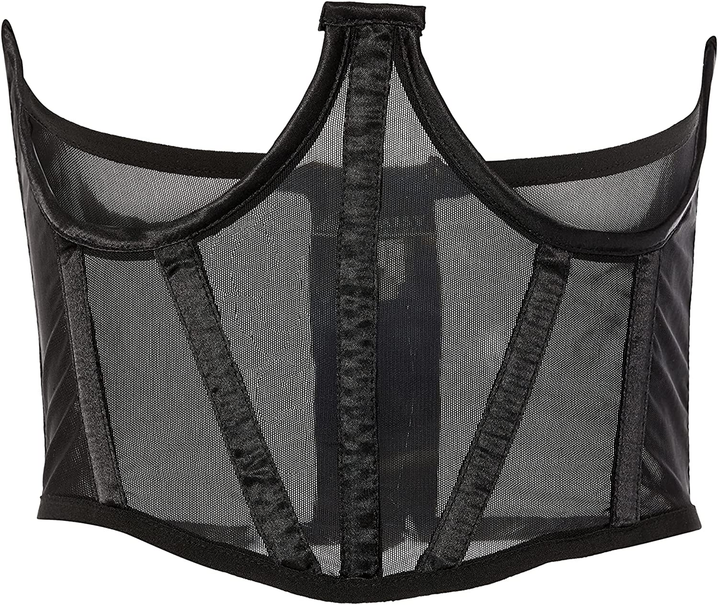 Daisy Corsets Womens Black Mesh Open Cup Waist Cincher Apparel & Accessories > Clothing > Underwear & Socks > Lingerie Daisy corsets Black 4X