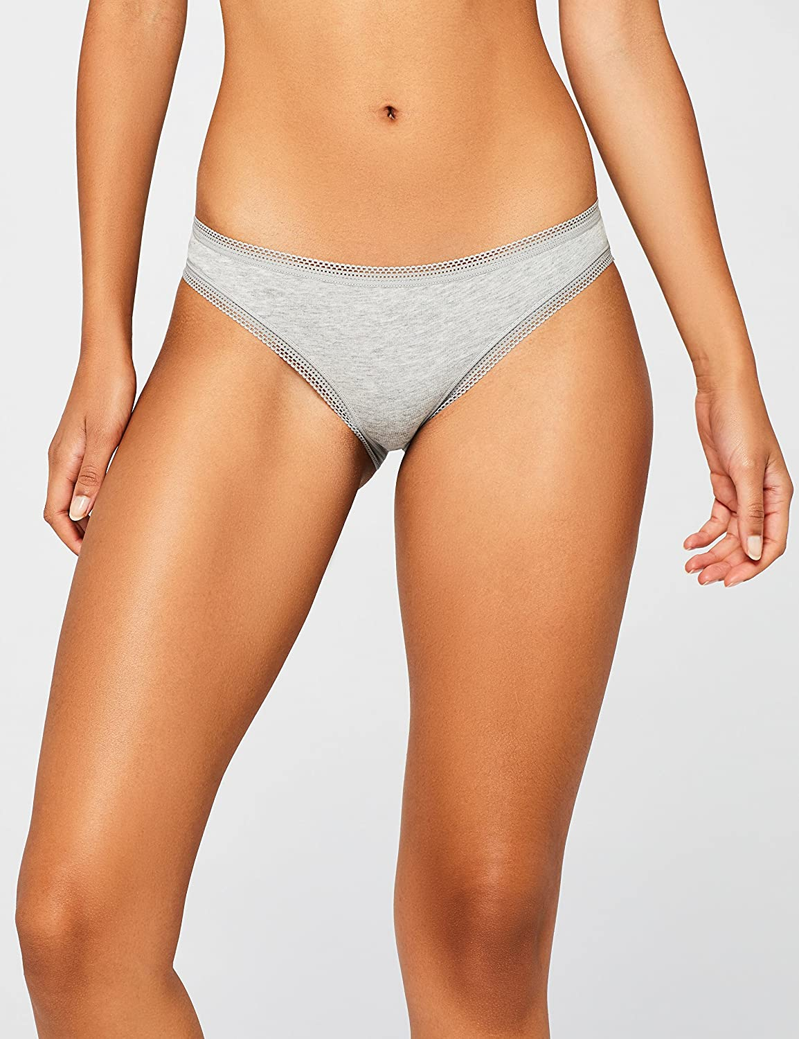 Iris & Lilly Women'S Cotton Brazilian Underwear, Pack of 5 Apparel & Accessories > Clothing > Underwear & Socks > Underwear Iris & Lilly