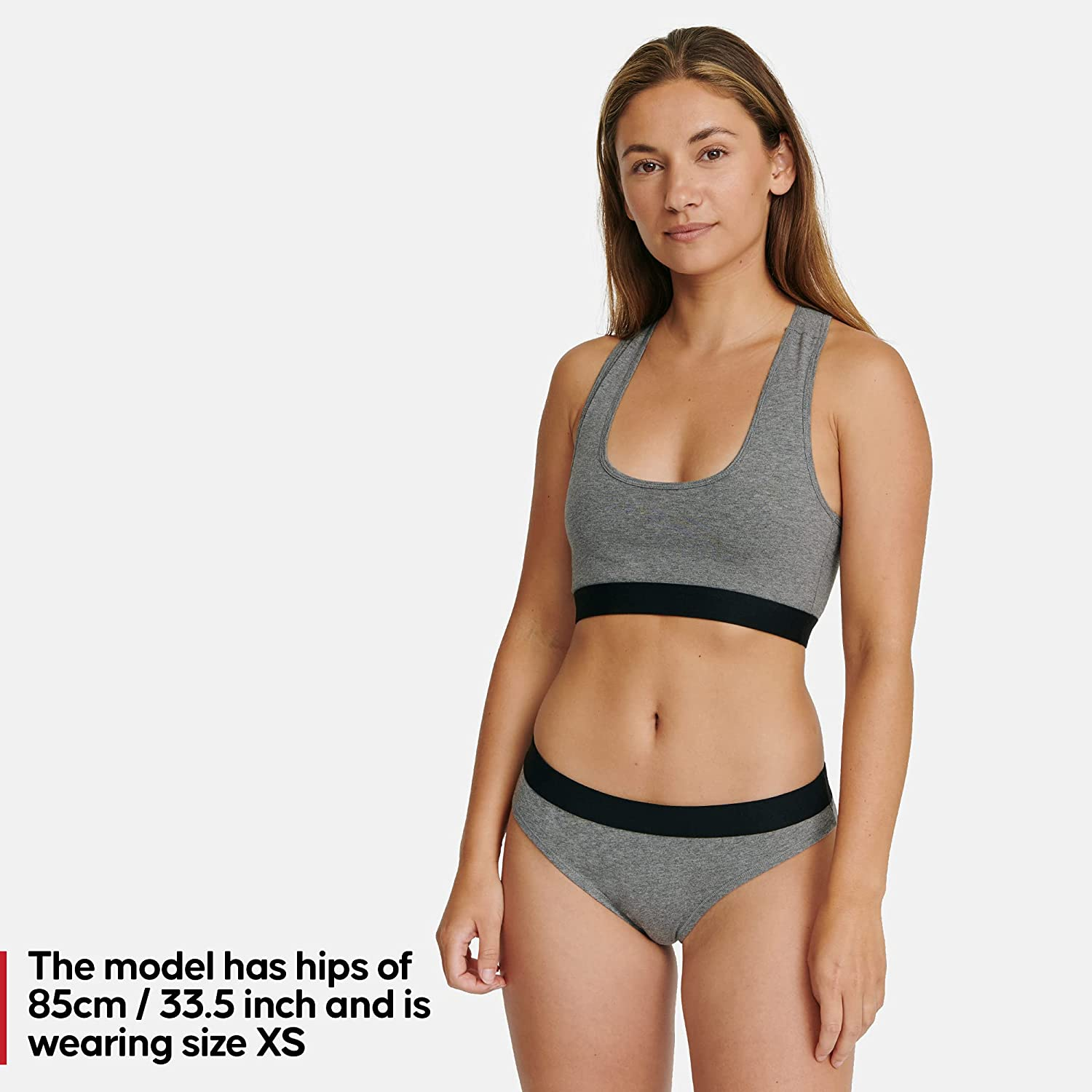 DANISH ENDURANCE Organic Cotton Stretch Bikini Panties 6-Pack for Women, OEKO-TEX, Comfy & Classic Underwear  KYLIE MAX