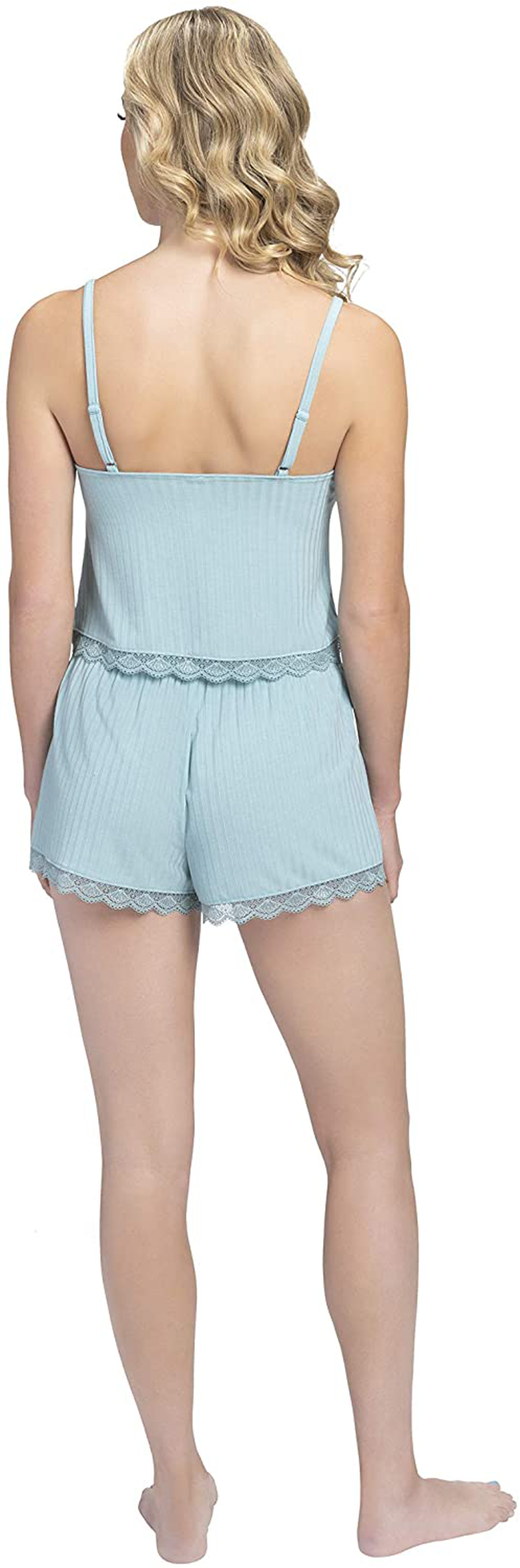 Jessica Simpson Women' Pajama Set - Ribbed Cami Tank Top and Sleep Shorts (S-L) Apparel & Accessories > Clothing > Sleepwear & Loungewear Kylie Max