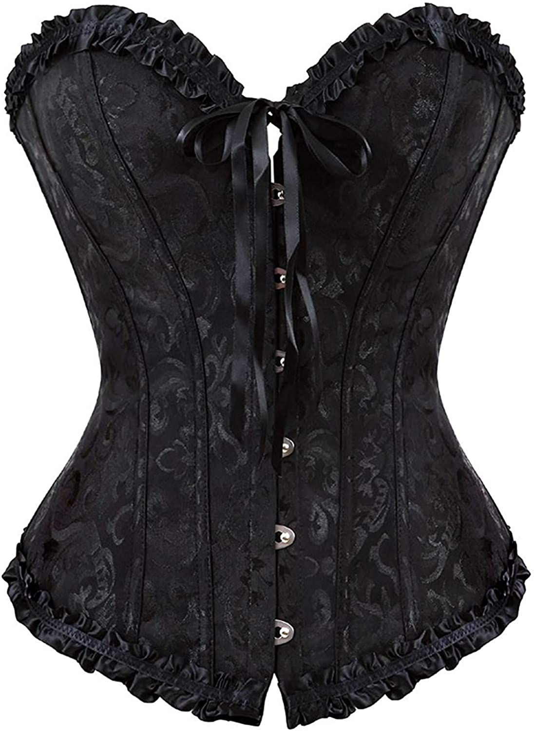 Evababy Women Sexy Floral Boned Corset Overbust Body Shaper Bustier Apparel & Accessories > Clothing > Underwear & Socks > Lingerie EVAbaby