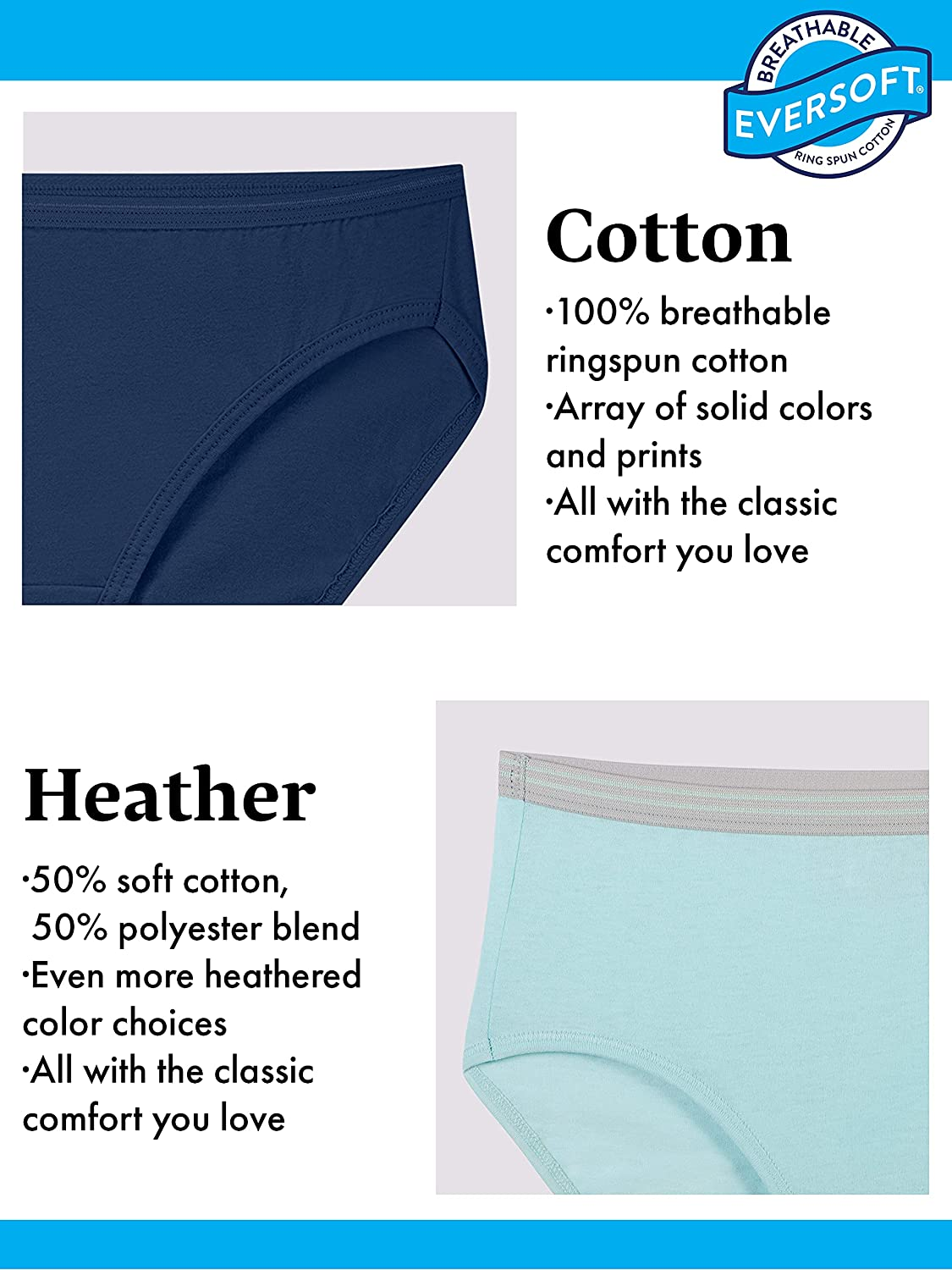 Fruit of the Loom Women'S Tag Free Cotton Hipster Panties (Regular & plus Size) Apparel & Accessories > Clothing > Underwear & Socks > Underwear Fruit of the Loom