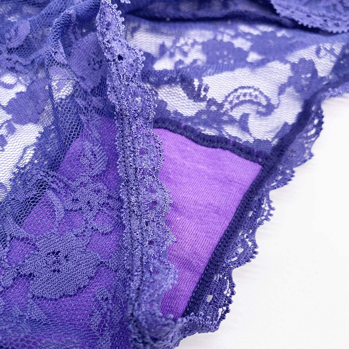 GAREDOB Pack of 8 Women'S Lace Cheeky Hipster Panty, Assorted Different Lace Pattern & Colors Apparel & Accessories > Clothing > Underwear & Socks > Underwear GAREDOB