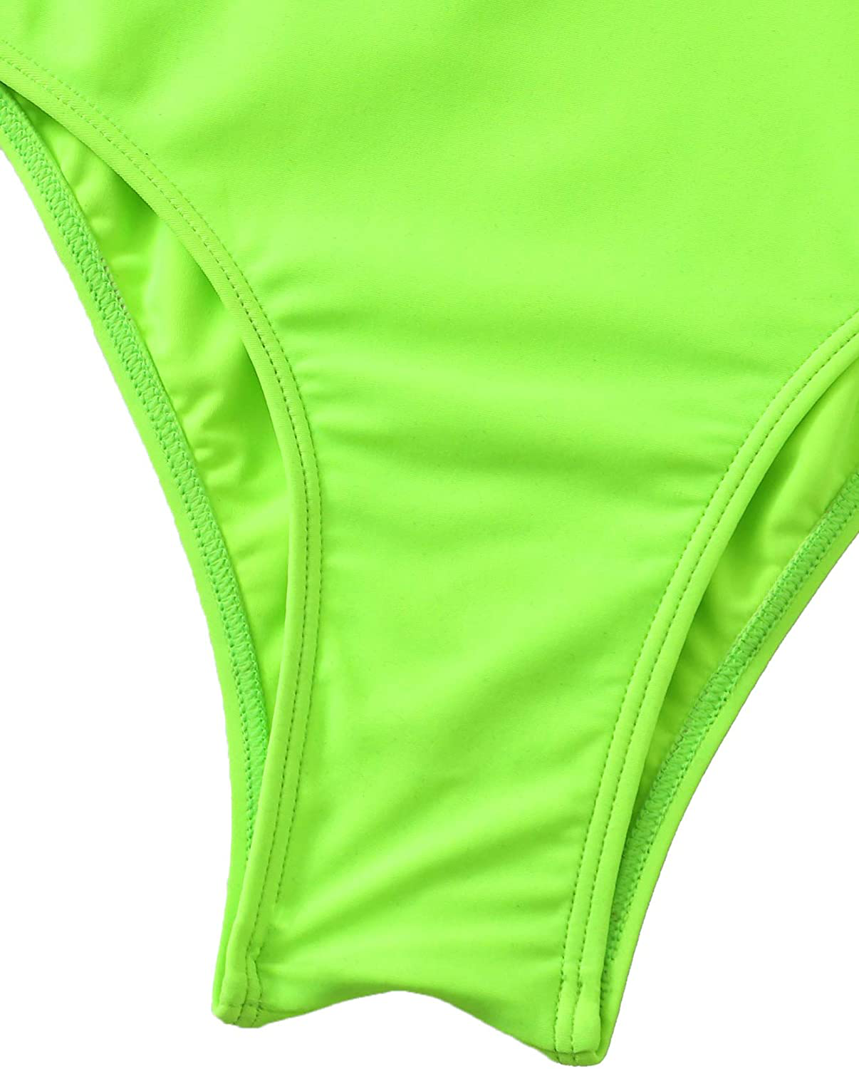 SOLY HUX Women'S Plunge Neck Cross Back High Cut One Piece Bathing Suits Swimsuit Apparel & Accessories > Clothing > Swimwear Kylie Max