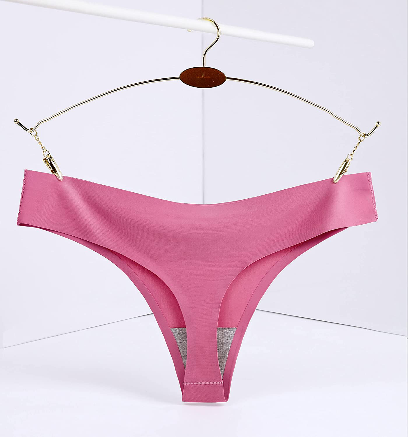 CRISAN Seamless Thongs for Women Nylon No Show Thong Underwear Women 6 Pack Apparel & Accessories > Clothing > Underwear & Socks > Underwear CRISAN