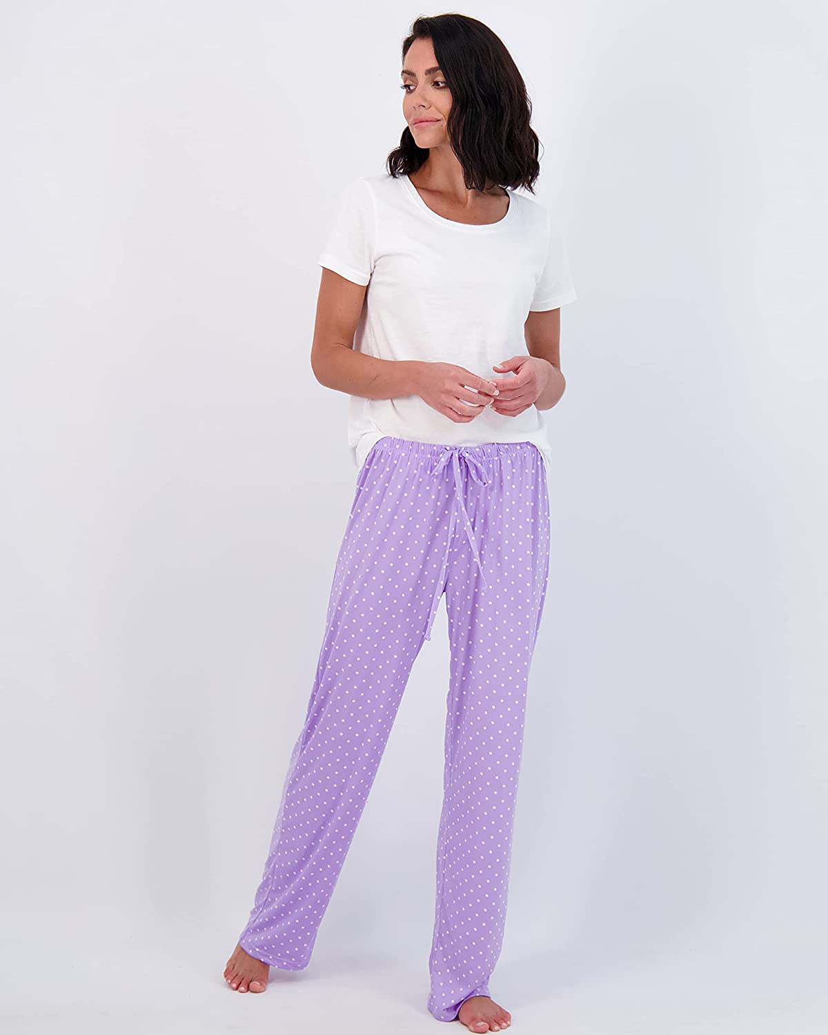Real Essentials 3 Pack: Women’s Ultra-Soft Fleece Comfy Stretch Pajama Lounge Pants Elegant Sleepwear Apparel & Accessories > Clothing > Sleepwear & Loungewear > Pajamas Real Essentials