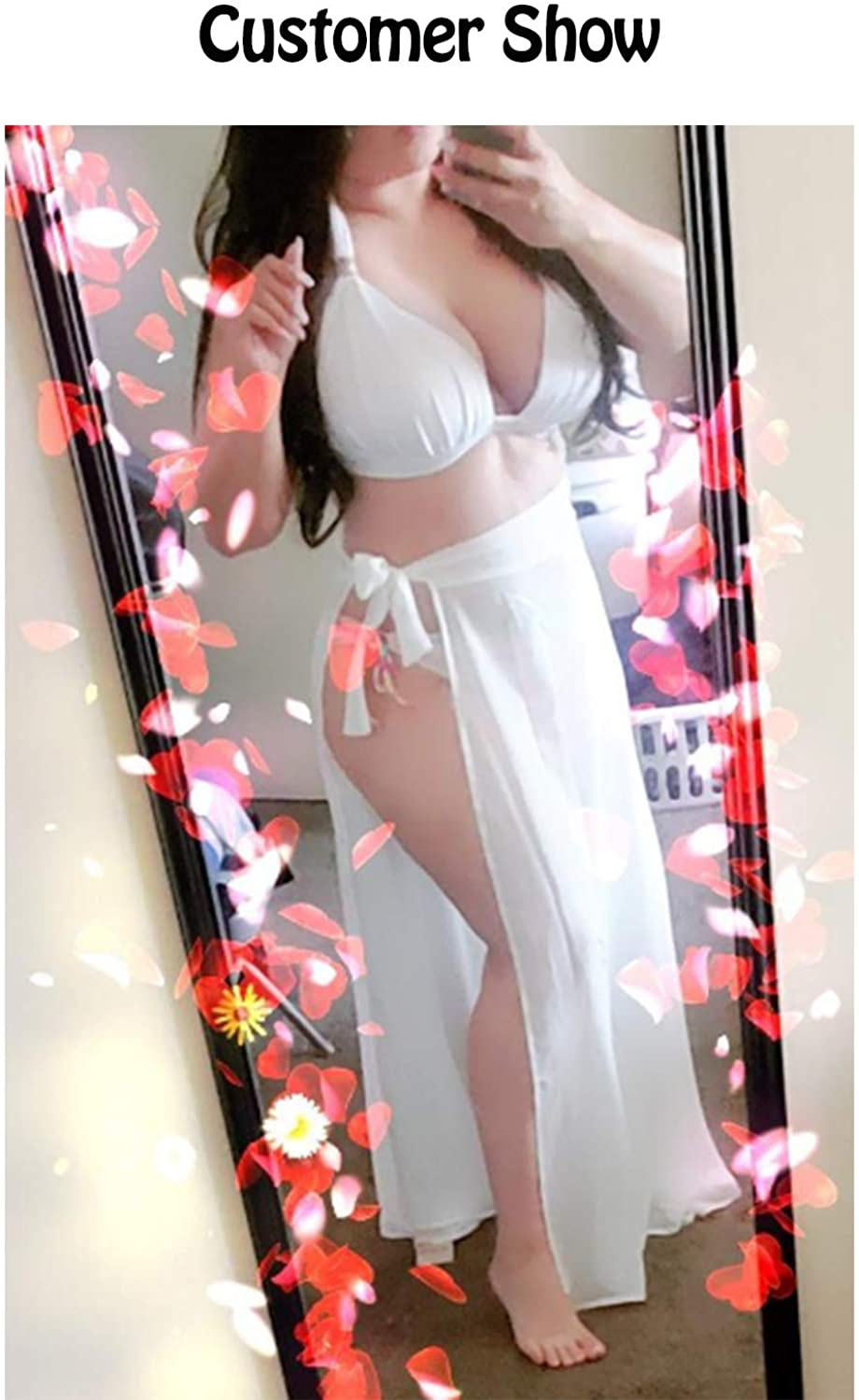 LIENRIDY Women'S Swimsuit Cover up Summer Beach Wrap Skirt Swimwear Bikini Cover-Ups Apparel & Accessories > Clothing > Swimwear Kylie Max