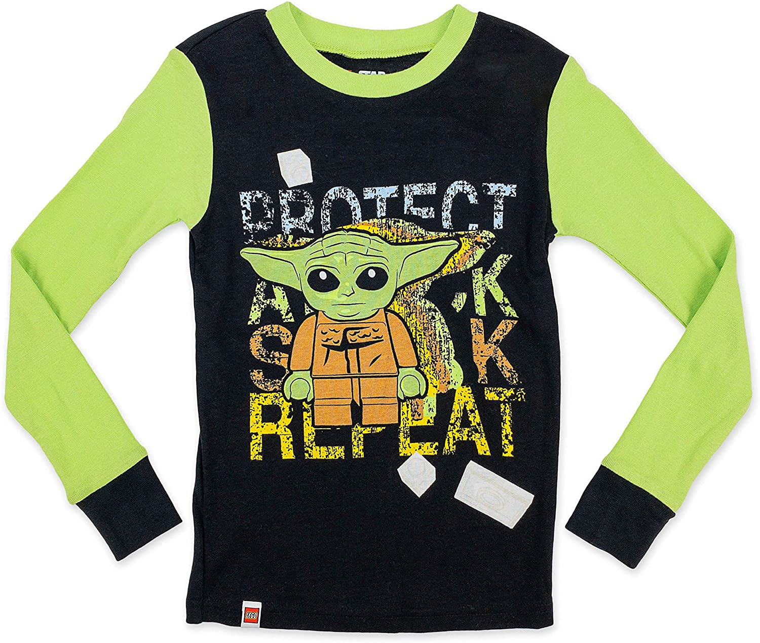 Lego Star Wars Boys Baby Yoda 2 for 1 Cotton Pajama Set, Green Apparel & Accessories > Clothing > Sleepwear & Loungewear > Pajamas Kylie Max