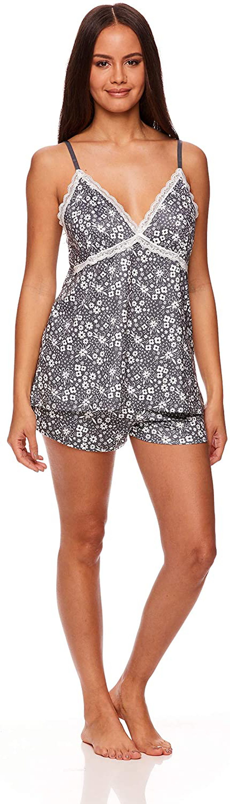 Nanette Lepore Womens Pajamas with Lace Trim – Cami and Short Pajama Set for Women Apparel & Accessories > Clothing > Sleepwear & Loungewear Kylie Max