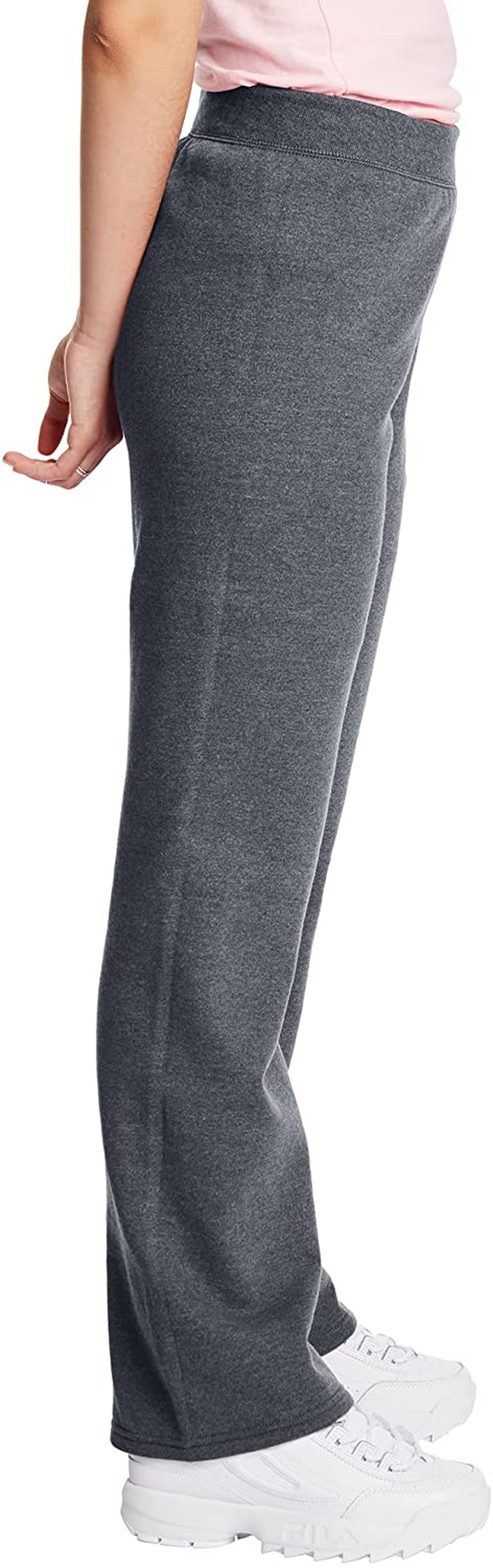 Hanes Women'S Ecosmart Open Bottom Leg Sweatpants Apparel & Accessories > Clothing > Underwear & Socks > Lingerie Hanes