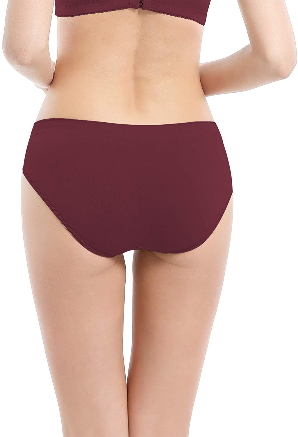 Areke Womens Hipster Panties Seamless Underwear, Soft Stretch Nylon Athletic Cheekini Bikini Briefs Apparel & Accessories > Clothing > Underwear & Socks > Underwear Areke