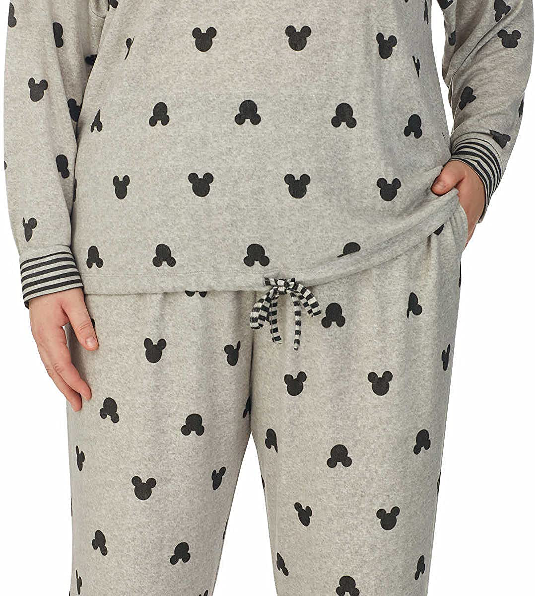 Disney Womens 2 Piece Cozy Pajama Set Apparel & Accessories > Clothing > Sleepwear & Loungewear > Pajamas Disney