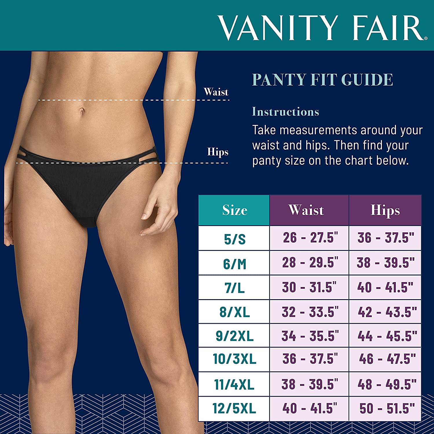 Vanity Fair Women'S Perfectly Yours Traditional Brief Panties Apparel & Accessories > Clothing > Underwear & Socks > Underwear Vanity Fair