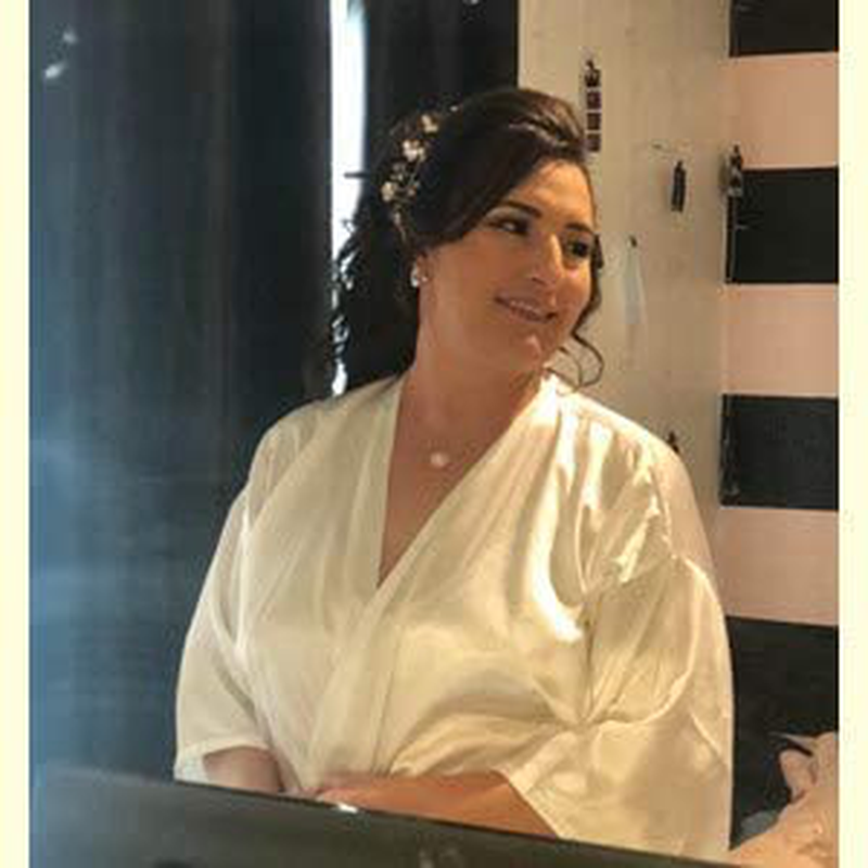 Vlazom Women'S Satin Robe Short Kimono for Bride & Bridesmaid Wedding Party Robes with Gold Glitter or Rhinestones Apparel & Accessories > Clothing > Sleepwear & Loungewear > Robes KYLIE MAX