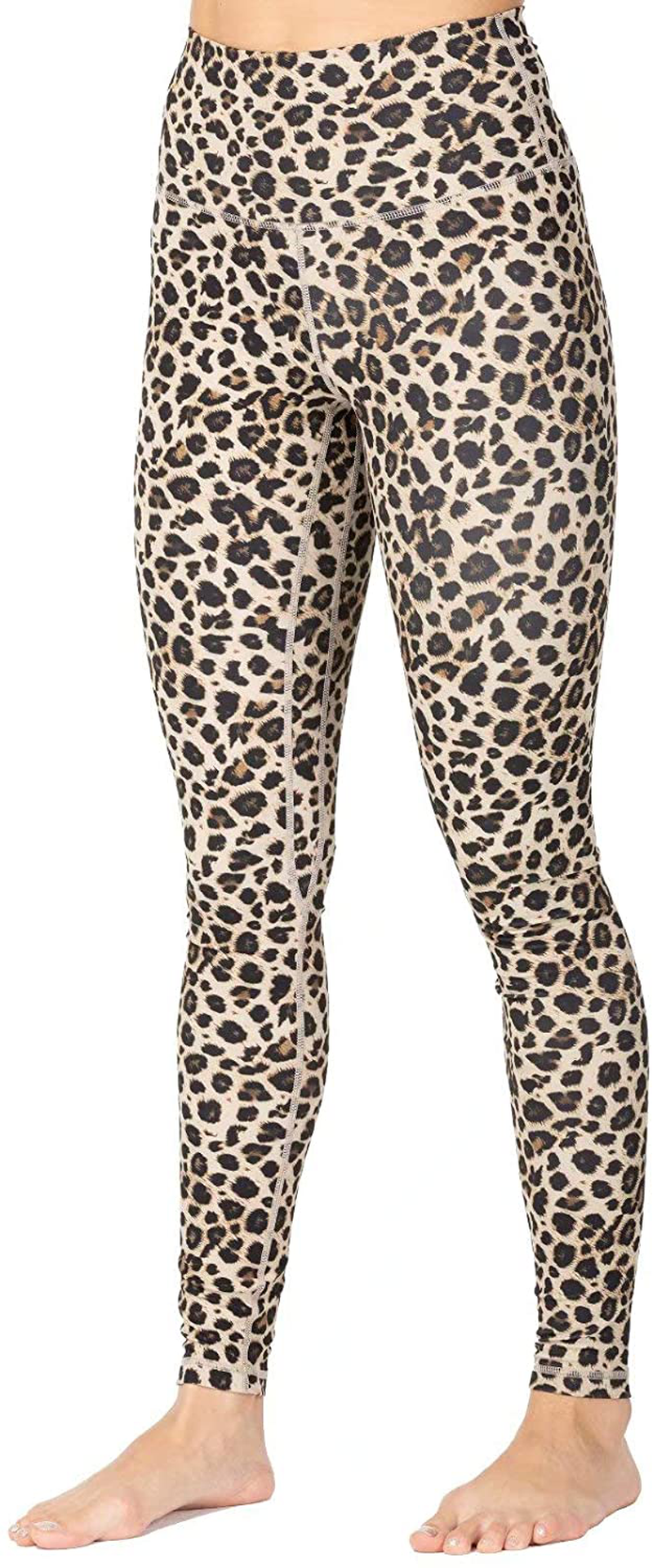 Sunzel Workout Leggings for Women, Squat Proof High Waisted Yoga Pants 4 Way Stretch, Buttery Soft Apparel & Accessories > Clothing > Activewear Sunzel Beige Leopard Large