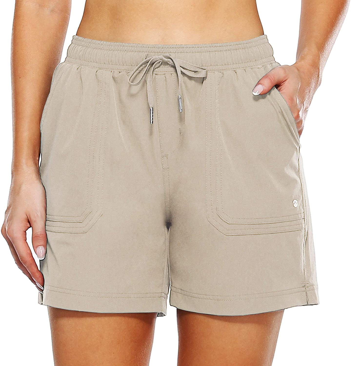 Willit Women'S 5" Hiking Shorts Golf Athletic Outdoor Shorts Quick Dry Workout Summer Water Shorts with Pockets Apparel & Accessories > Clothing > Shorts Kylie Max