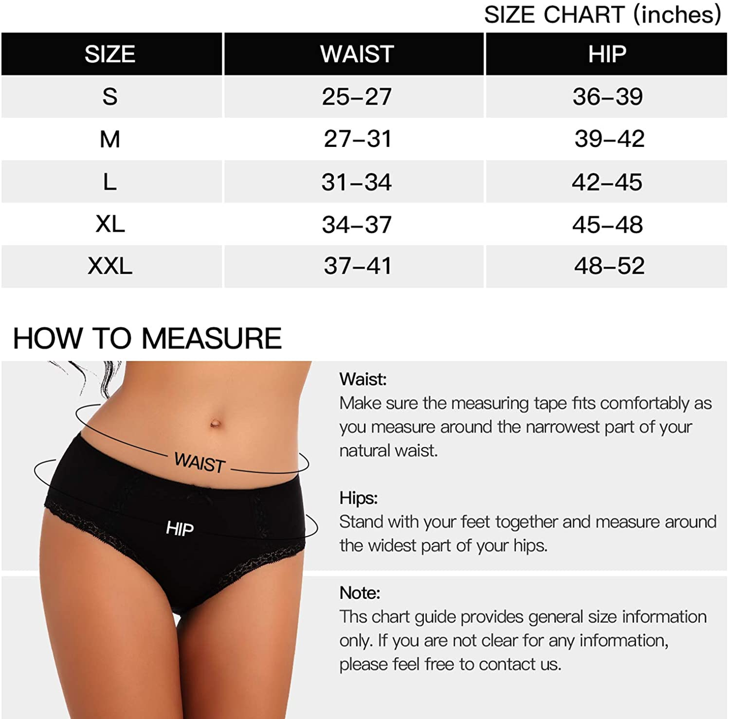 VEENXTHA Womens Underwear Panties Cotton Brief Lace Breathable Stretch Medium Waist Pack of 5 Apparel & Accessories > Clothing > Underwear & Socks > Underwear VEENXTHA