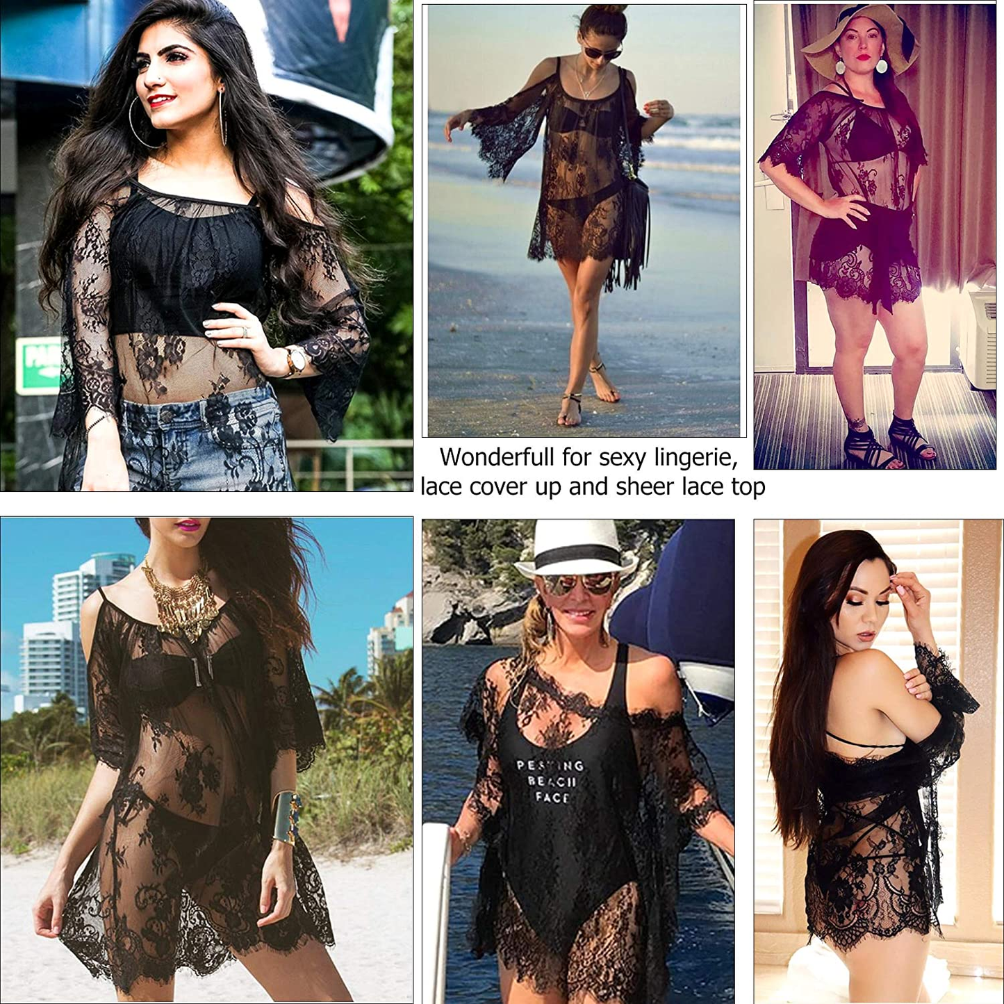 Avidlove Women Chemises Lace Smock Lingerie Mini Babydoll Lingerie Sleepwear S-4XL Apparel & Accessories > Clothing > Underwear & Socks > Lingerie Avidlove
