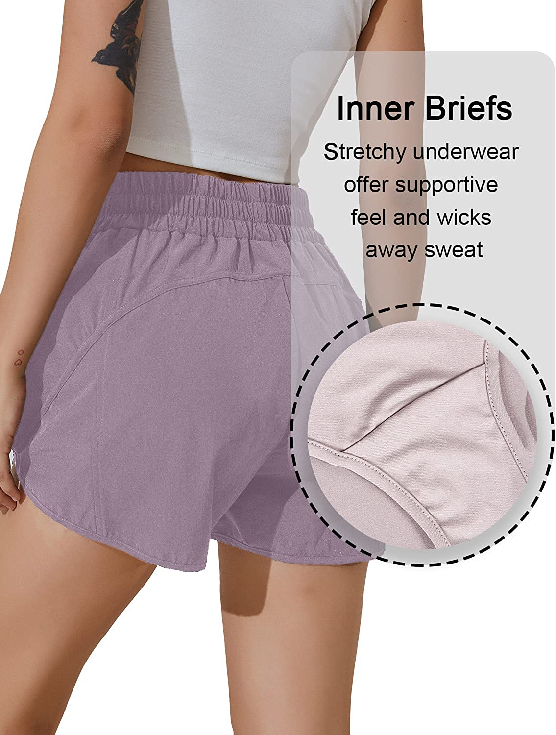 BMJL Women'S Running Shorts Elastic High Waisted Shorts Pocket Sporty Workout Shorts Quick Dry Athletic Shorts Pants Apparel & Accessories > Clothing > Shorts Kylie Max