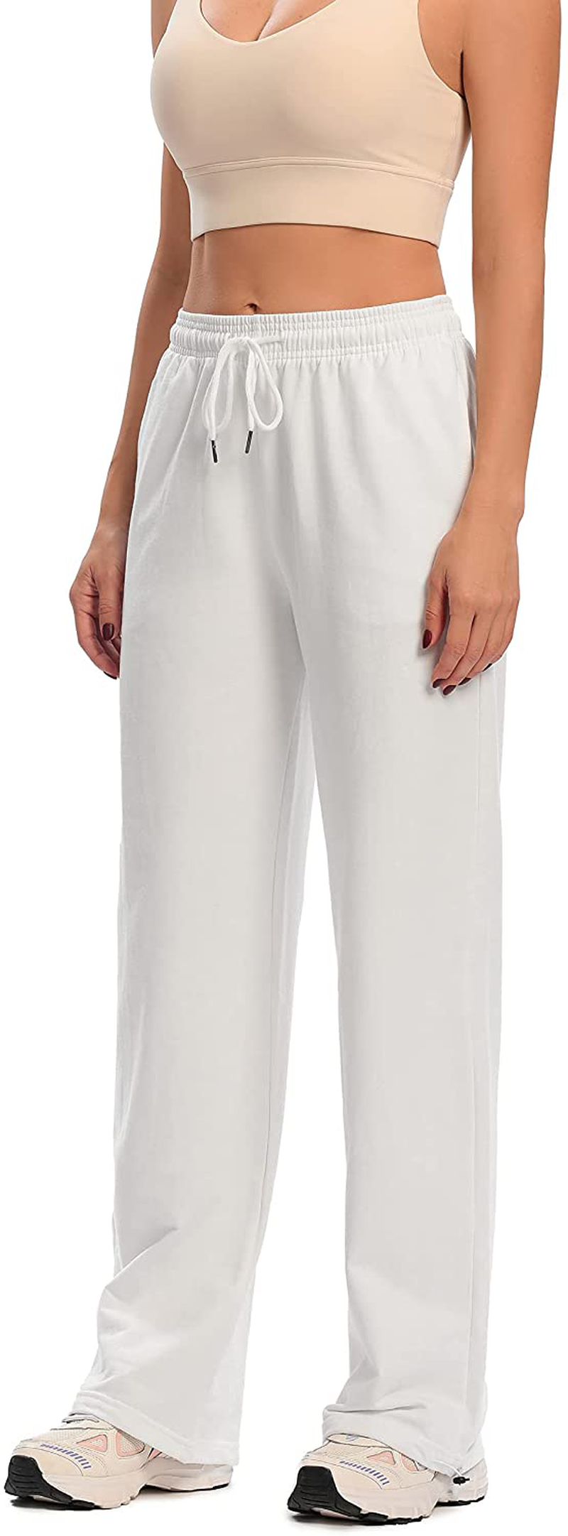 Cakcton Women'S Sweatpants with Pockets Joggers High Waisted Loose Workout Yoga Lounge Drawstring Active Casual Sports Pants Apparel & Accessories > Clothing > Activewear Kylie Max