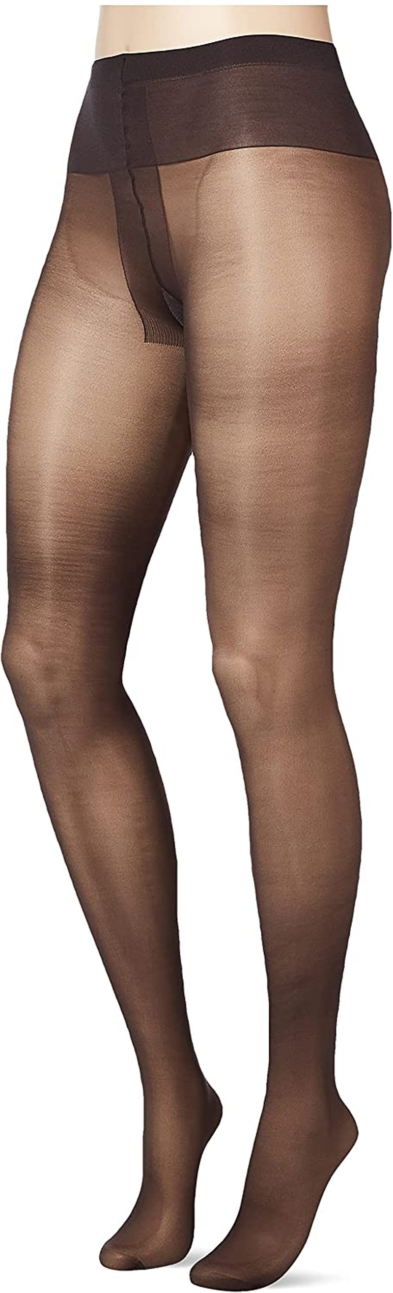 Hanes Silk Reflections Women'S Alive Sheer to Waist Support Pantyhose Apparel & Accessories > Clothing > Underwear & Socks > Shapewear Silk Reflections Women's Hosiery Barely Black 1 D