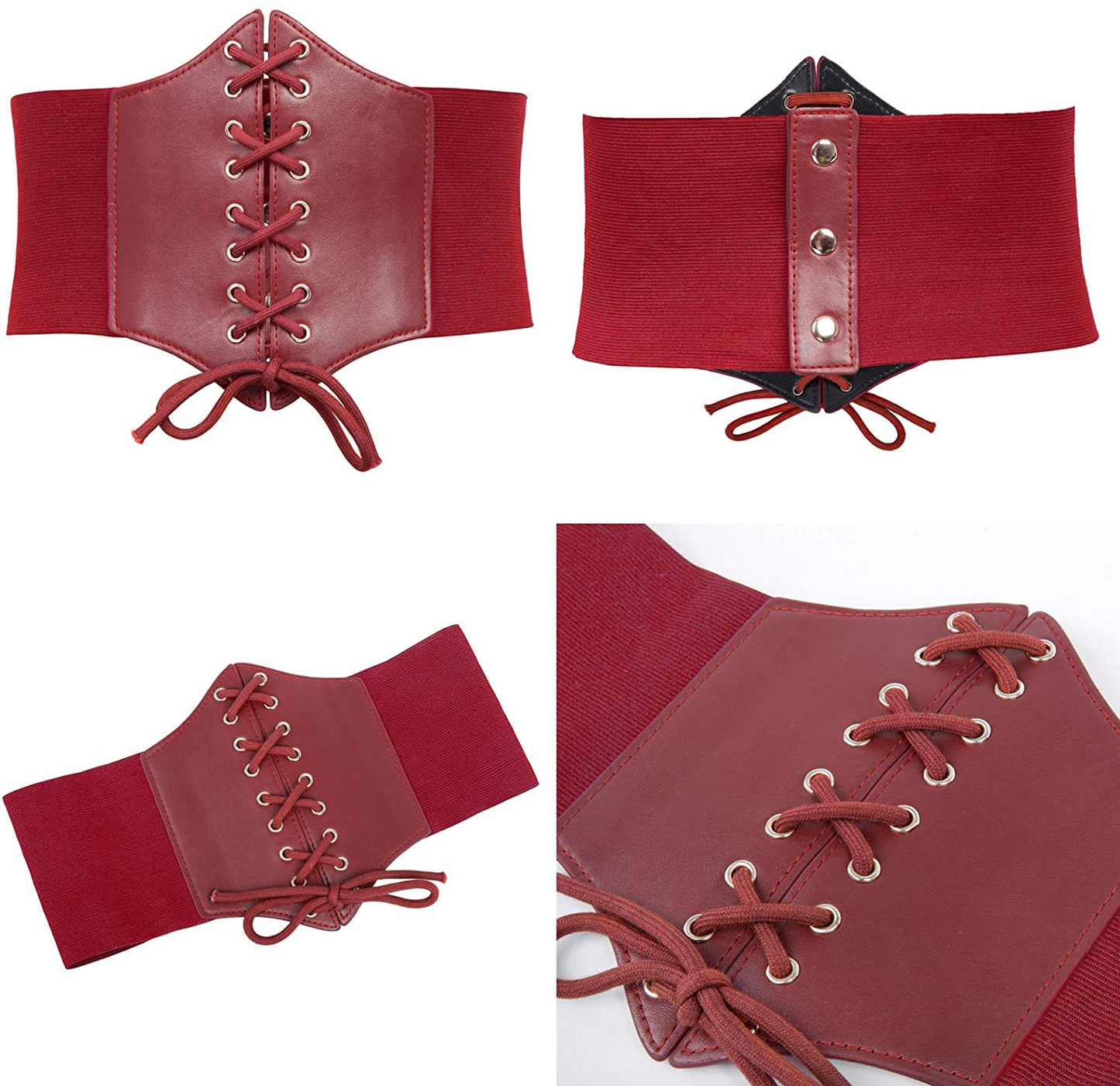 GRACE KARIN Lace-Up Cinch Belt Tied Corset Elastic Waist Belt Apparel & Accessories > Clothing Accessories > Belts GRACE KARIN