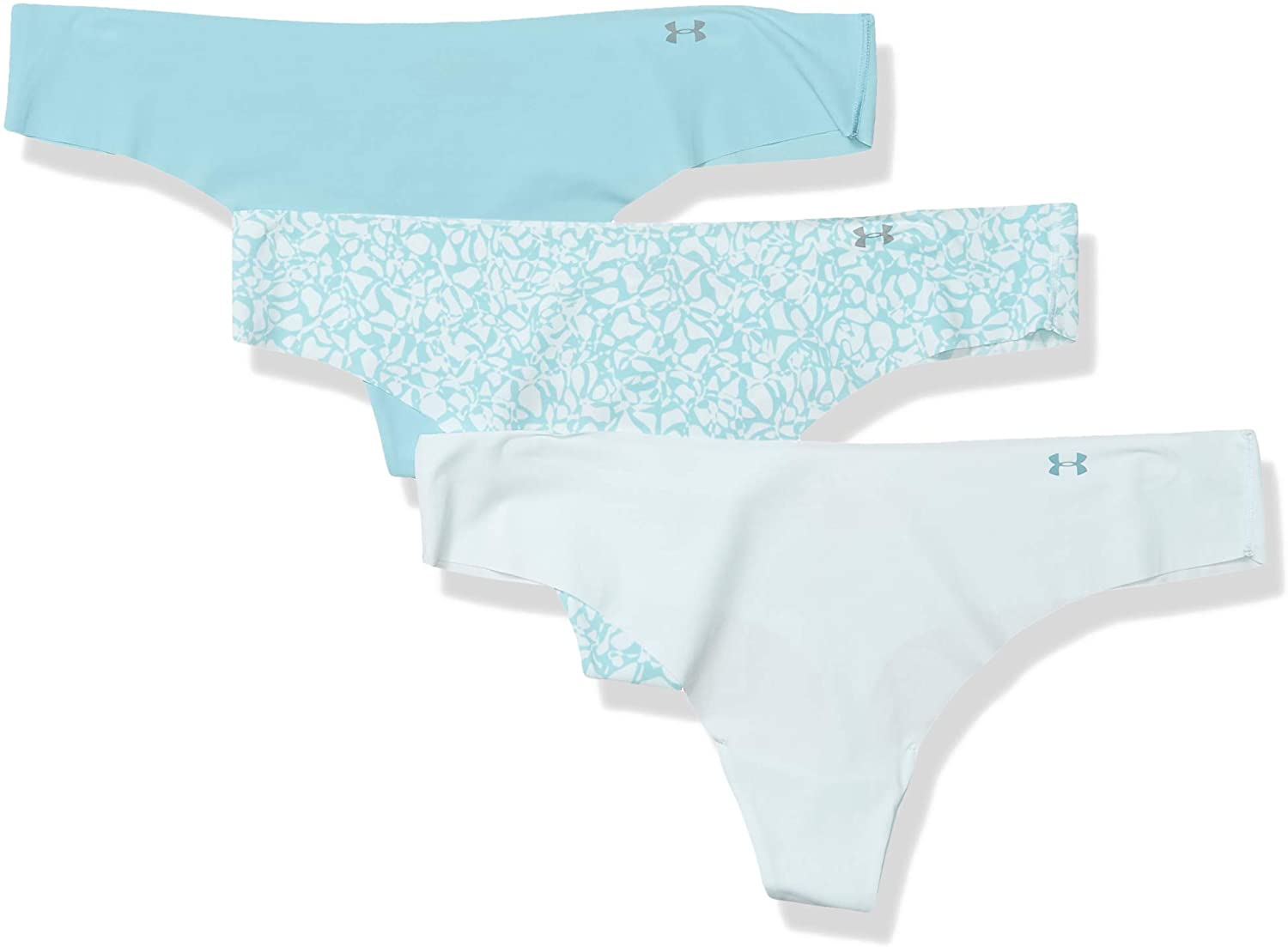 Under Armour Women's Thong Printed Underwear, 3-Pack Apparel & Accessories > Clothing > Underwear & Socks > Underwear Under Armour Rift Blue (462)/Blue Haze X-Small