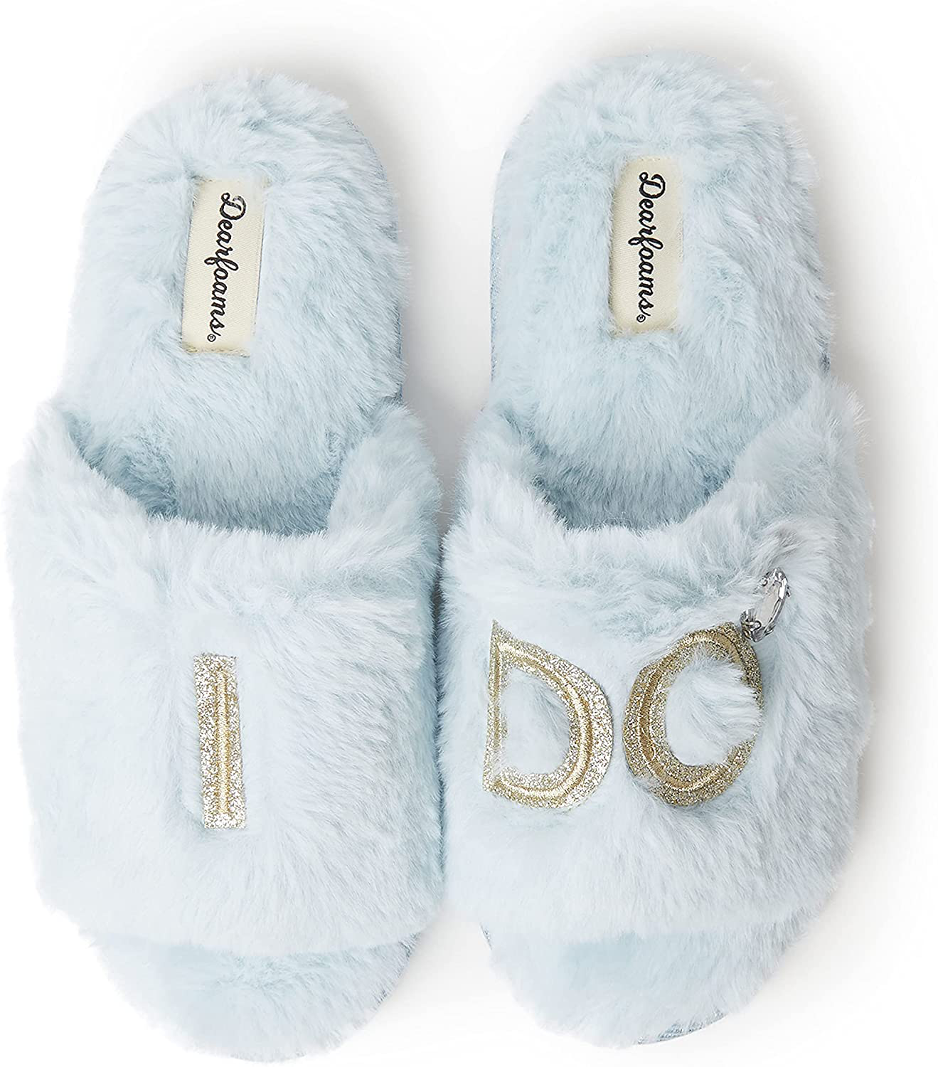 Dearfoams Women's Bridal I Do & I Do Crew Giftable Slide Slipper Arts & Entertainment > Party & Celebration > Gift Giving Dearfoams I Do Blue X-Large