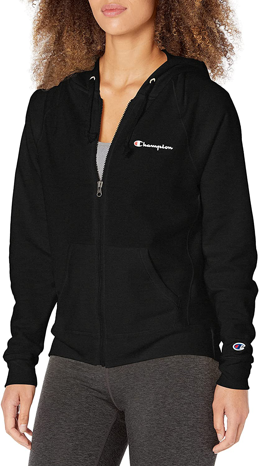 Champion Women'S Powerblend Full Zip Hoodie Apparel & Accessories > Clothing > Activewear Kylie Max