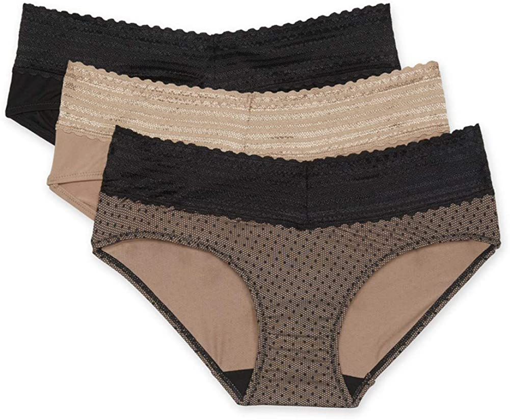 Warner'S Women'S Blissful Benefits No Muffin Top 3 Pack Hipster Panties Apparel & Accessories > Clothing > Underwear & Socks > Underwear Warner's