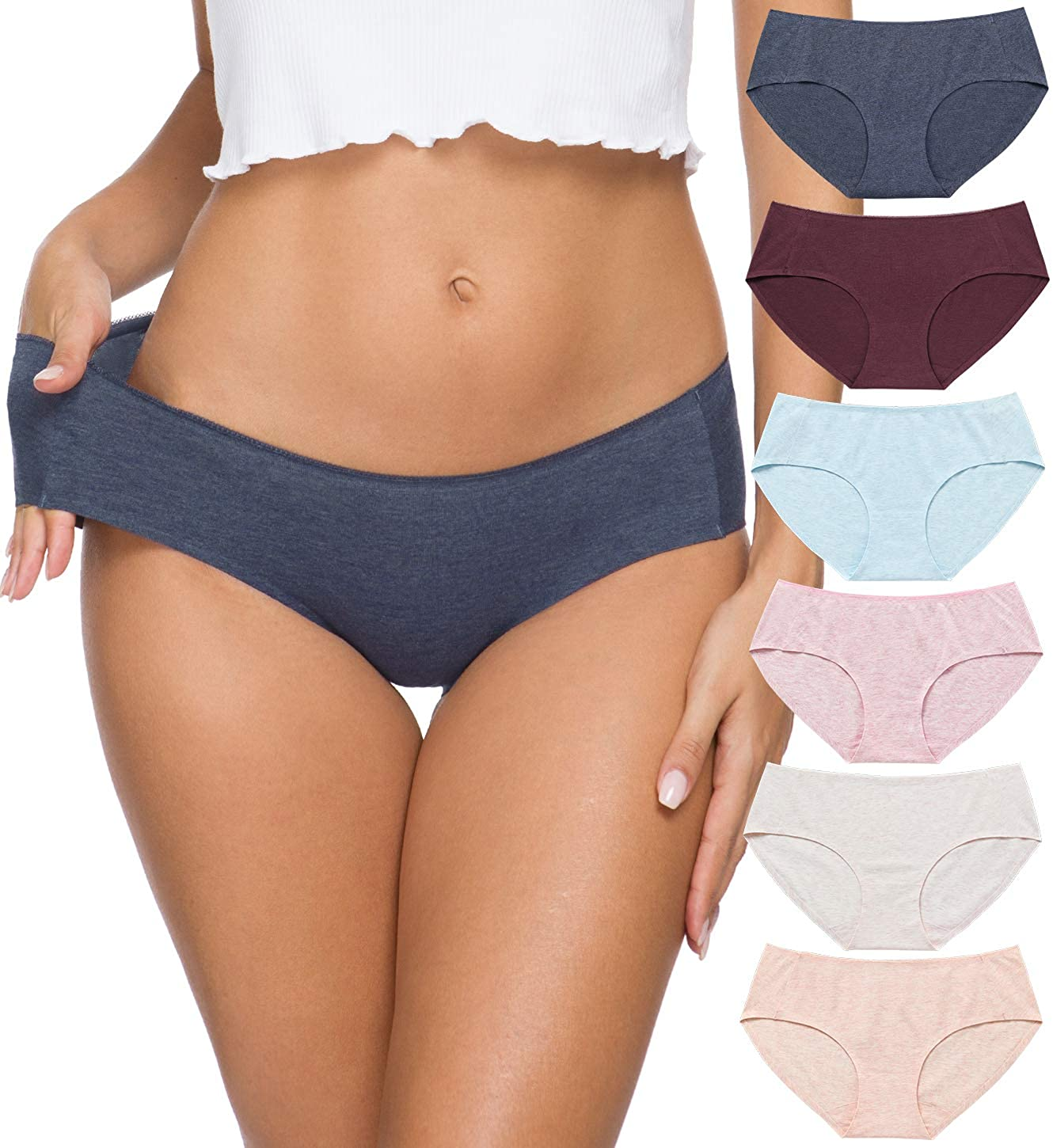 Wealurre Cotton Bikini Women'S Breathable Panties Seamless Comfort Underwear Apparel & Accessories > Clothing > Underwear & Socks > Underwear Wealurre Light 4 Large