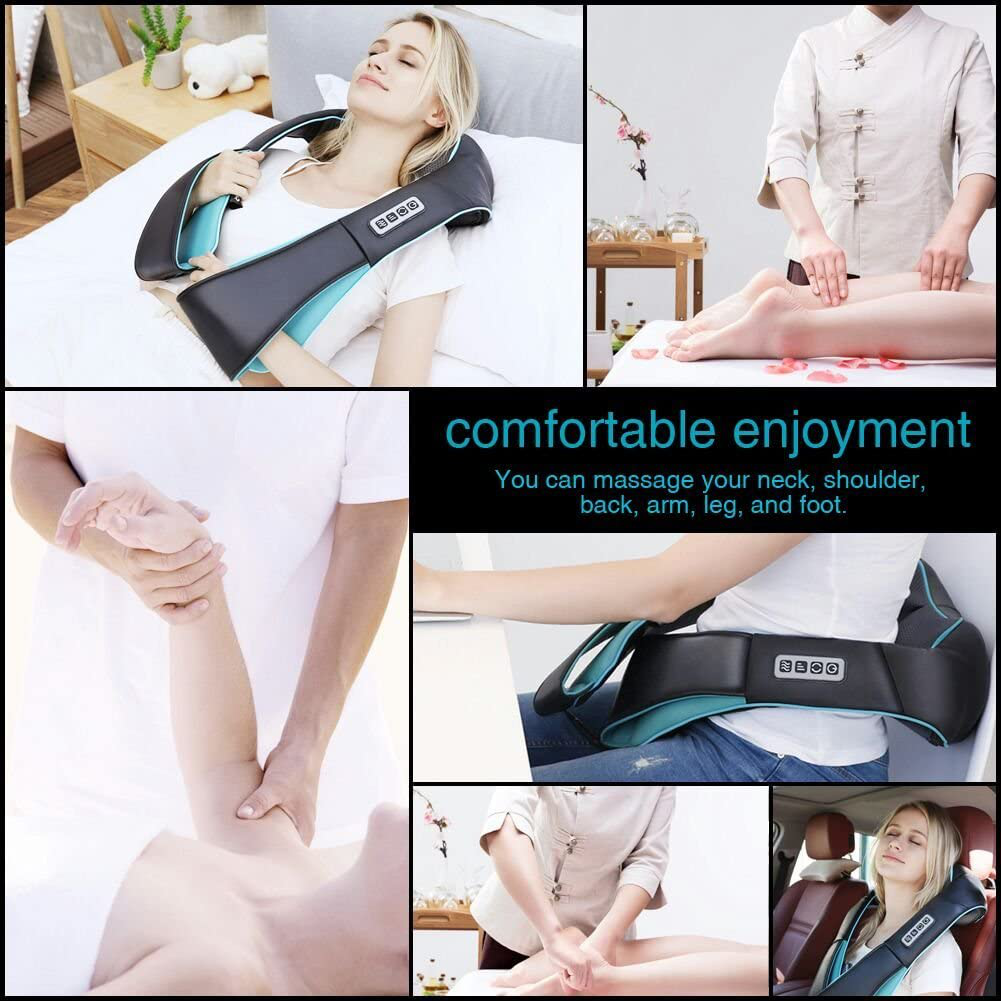 Shiatsu Back Shoulder and Neck Massager with Heat, Electric Deep Tissue 4D Kneading Massage for Shoulder, Back and Neck, Best Gifts for Women Men Mom Dad Arts & Entertainment > Party & Celebration > Gift Giving MoCuishle