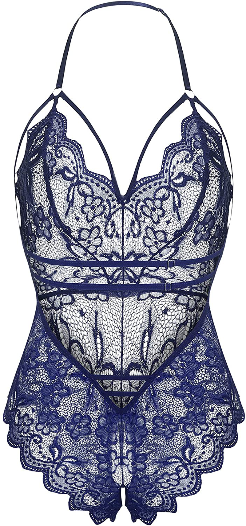 LOLLO VITA Women Lingerie Lace Bodysuit One Piece Babydoll Teddy Chemise Sleepwear Apparel & Accessories > Clothing > Underwear & Socks > Lingerie LOLLO VITA