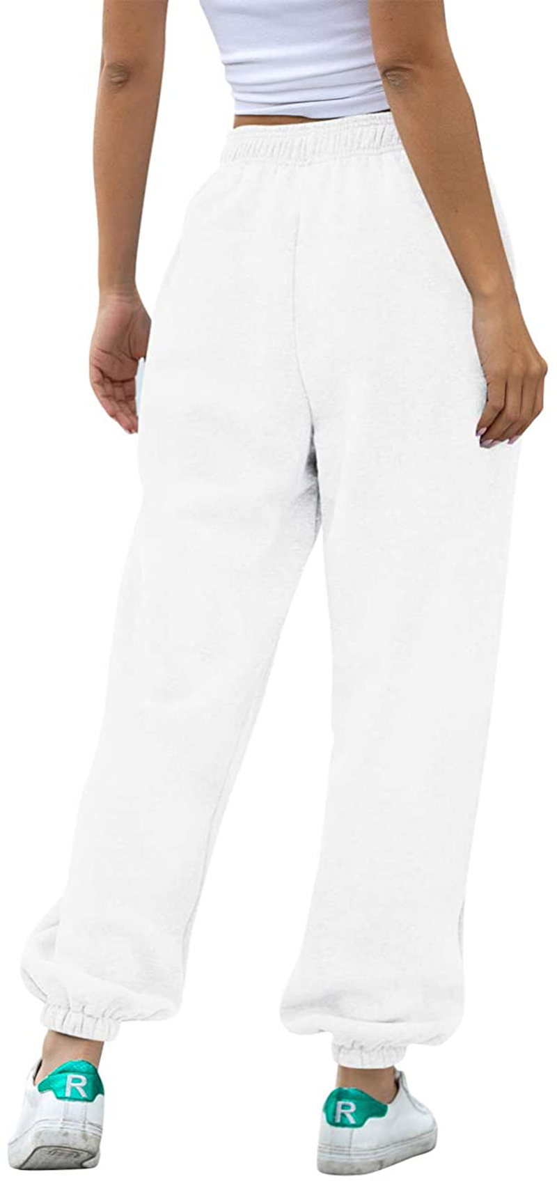 Hesayep Women'S High Waisted Sweatpants Workout Active Joggers Pants Baggy Lounge Bottoms Apparel & Accessories > Clothing > Activewear Kylie Max