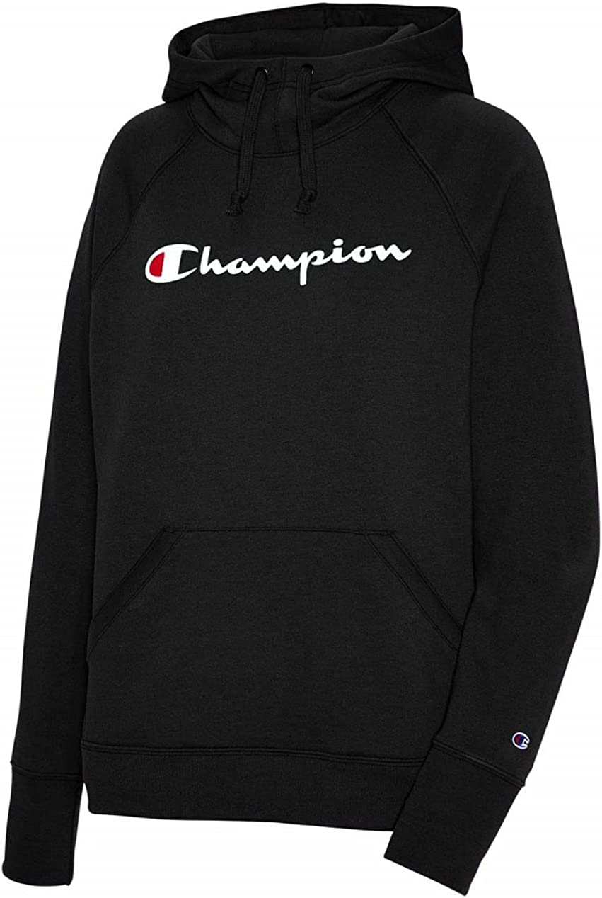 Champion Women'S Classic Script Logo, Powerblend Fleece Hoodie Apparel & Accessories > Clothing > Activewear Kylie Max